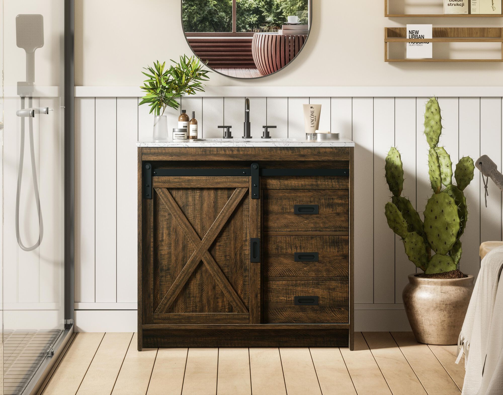 Austin 36 Inch Bath Vanity Cabinet,