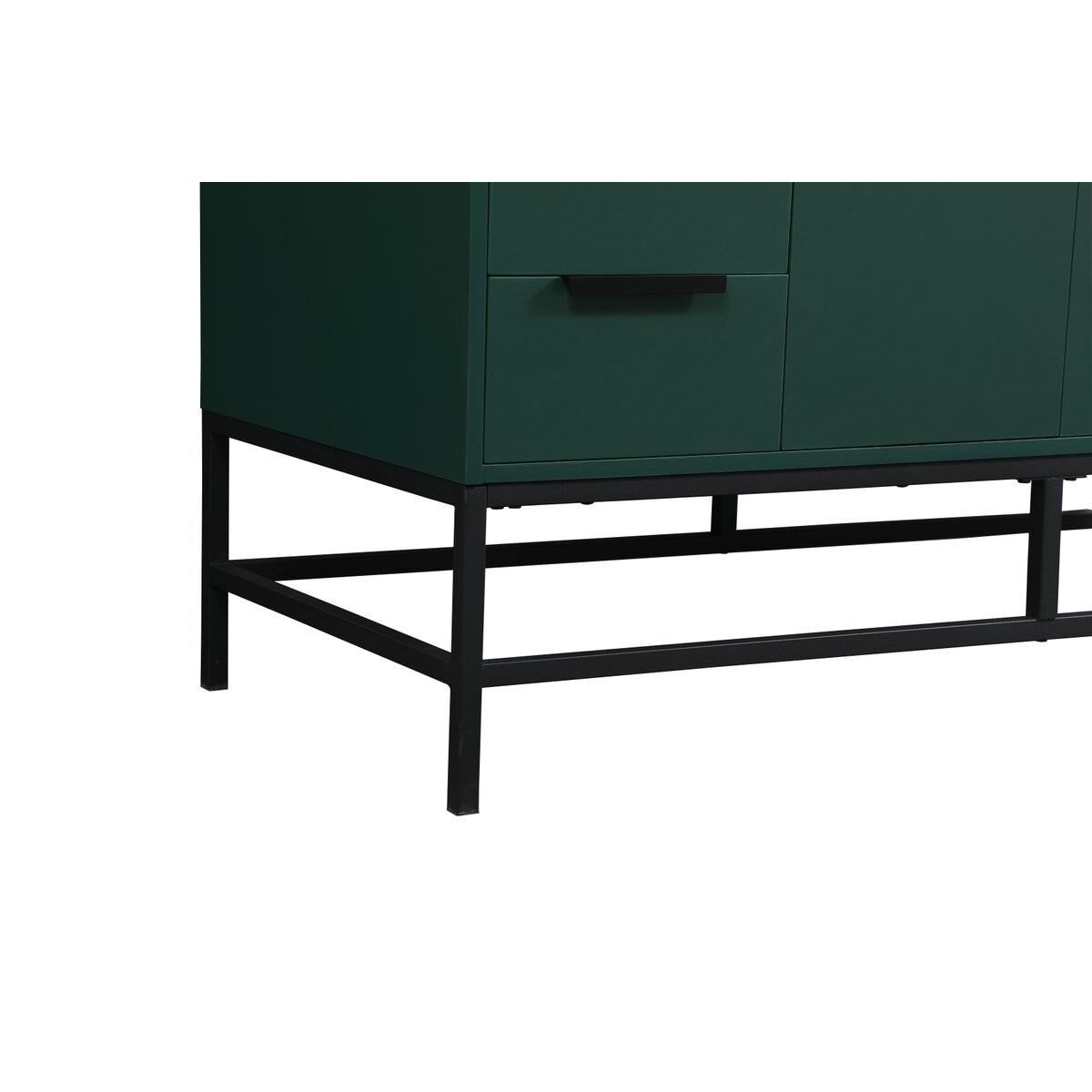 Shown in Green finish and With Backsplash accent