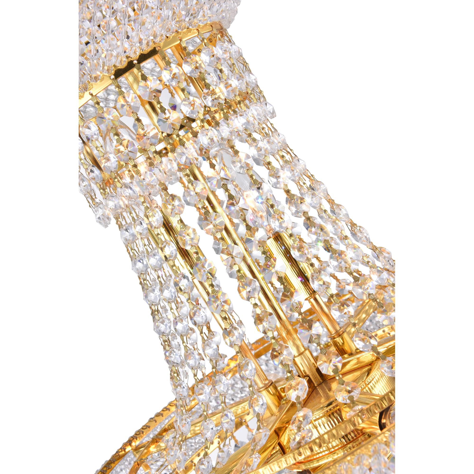 Shown in Gold finish and K9 Clear crystal