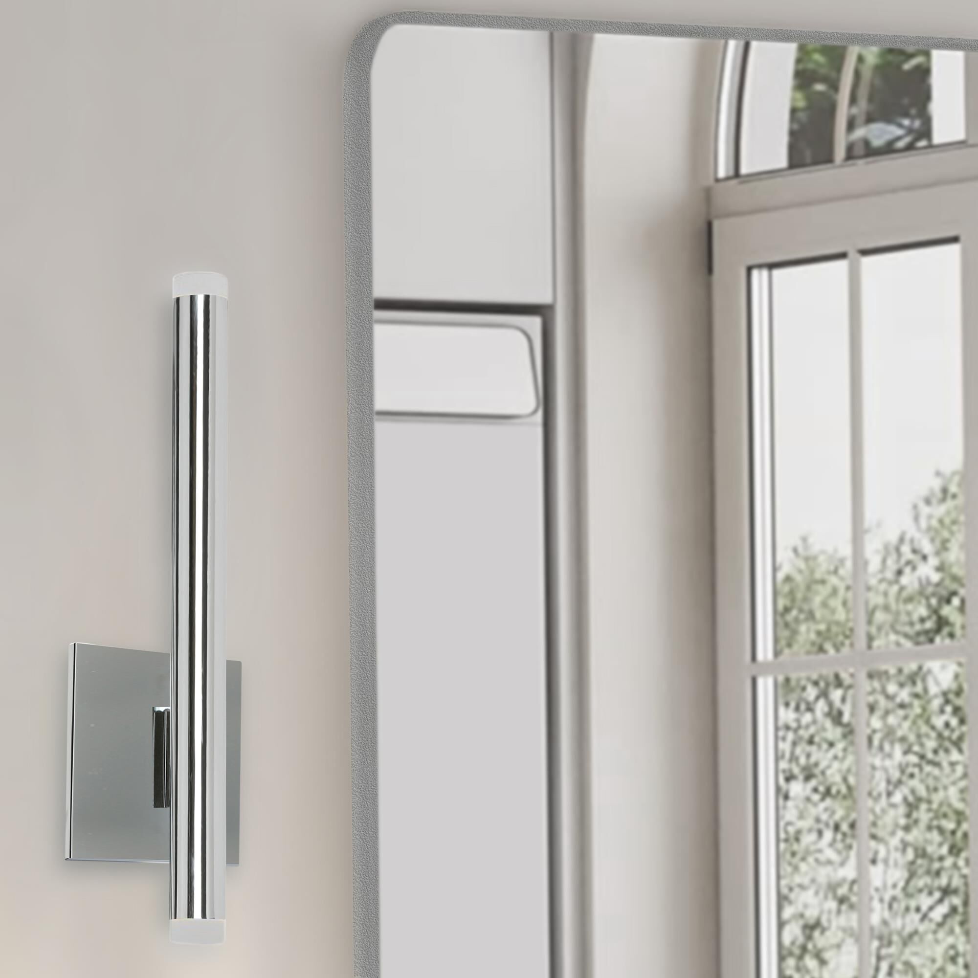 Shown in Polished Chrome and Frosted finish