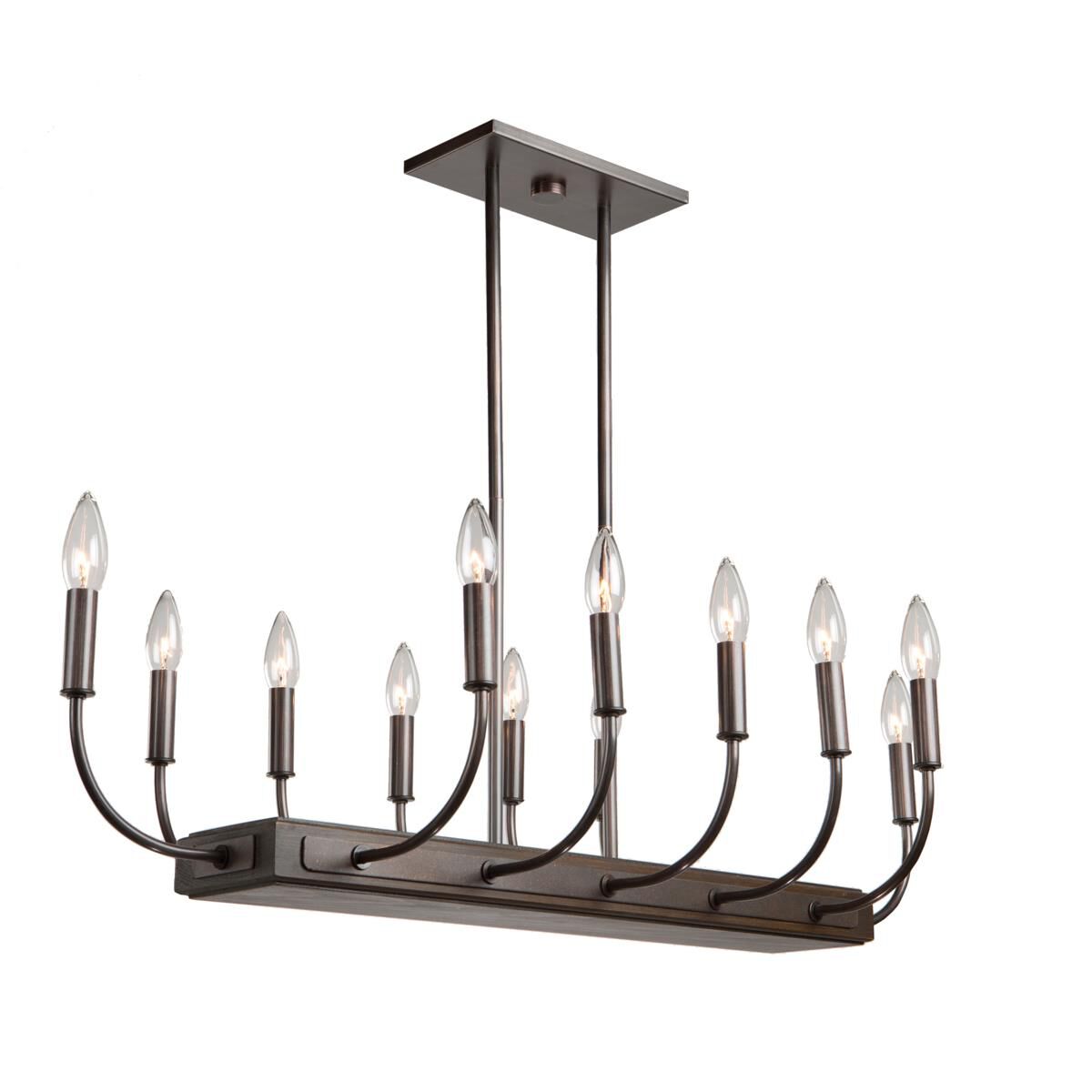Aberdeen 38 Inch 12 Light Linear Suspension Light by Artcraft