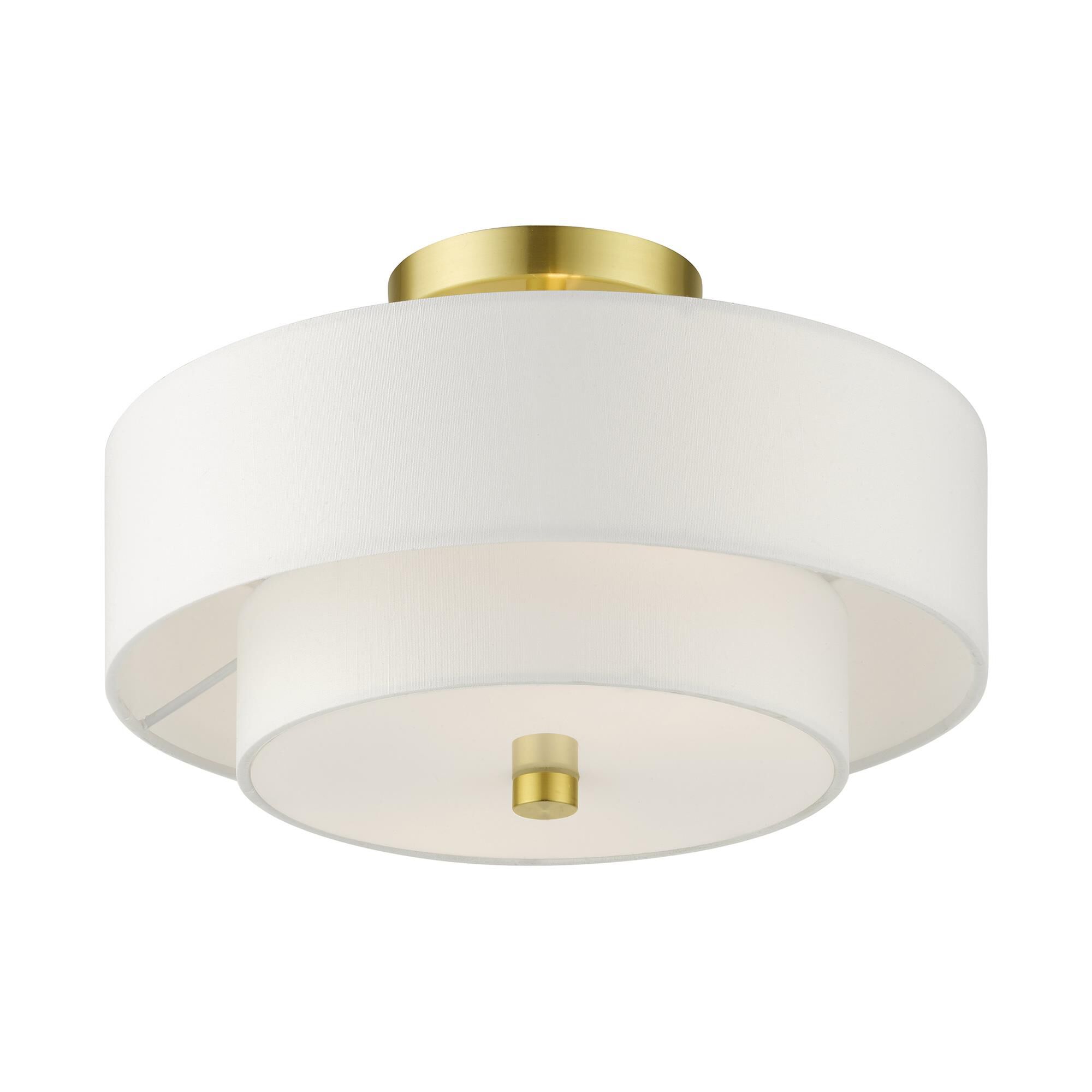 Meridian 2 Light Semi Flush Mount by Livex Lighting