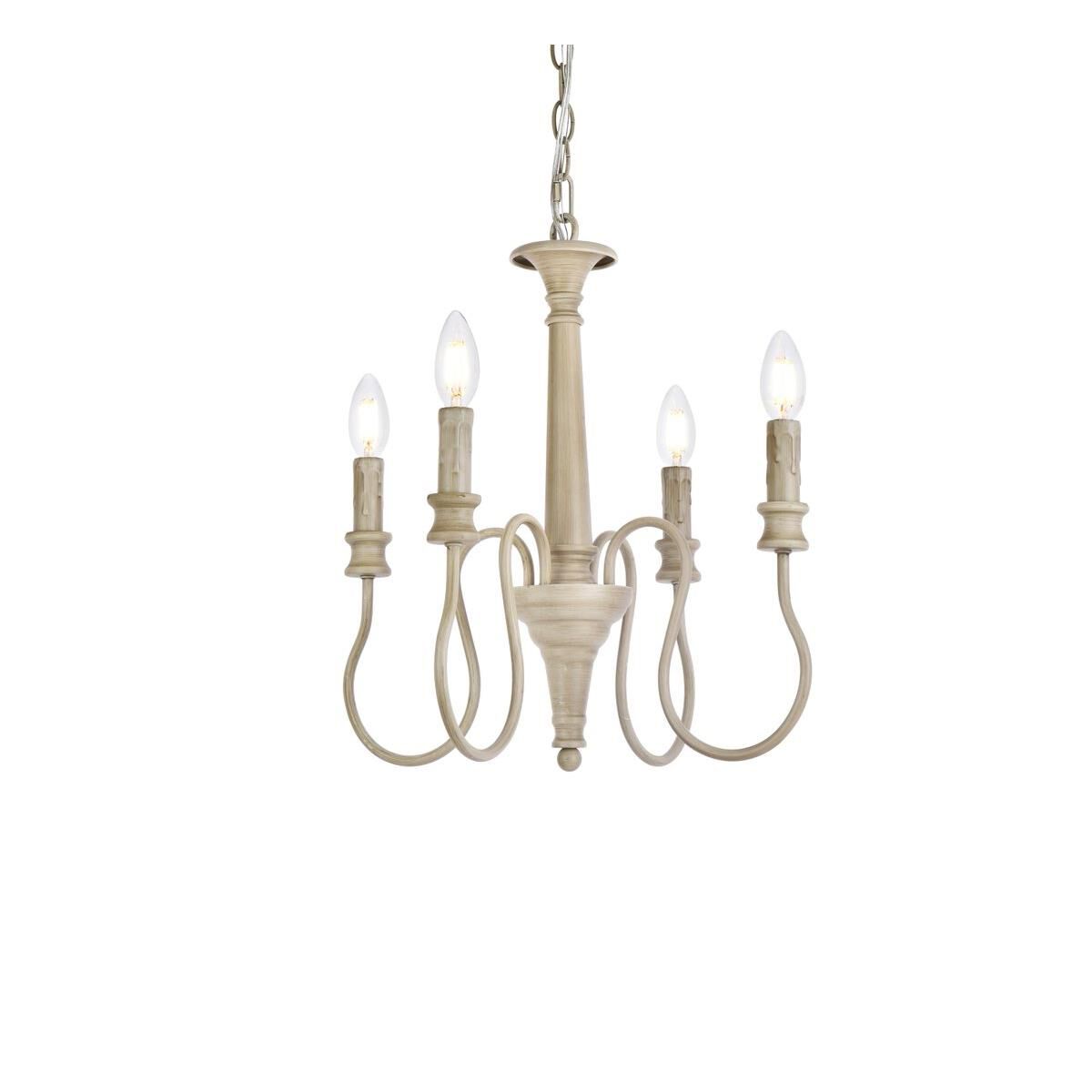 Flynx 17 Inch 4 Light Mini Chandelier by Elegant Lighting