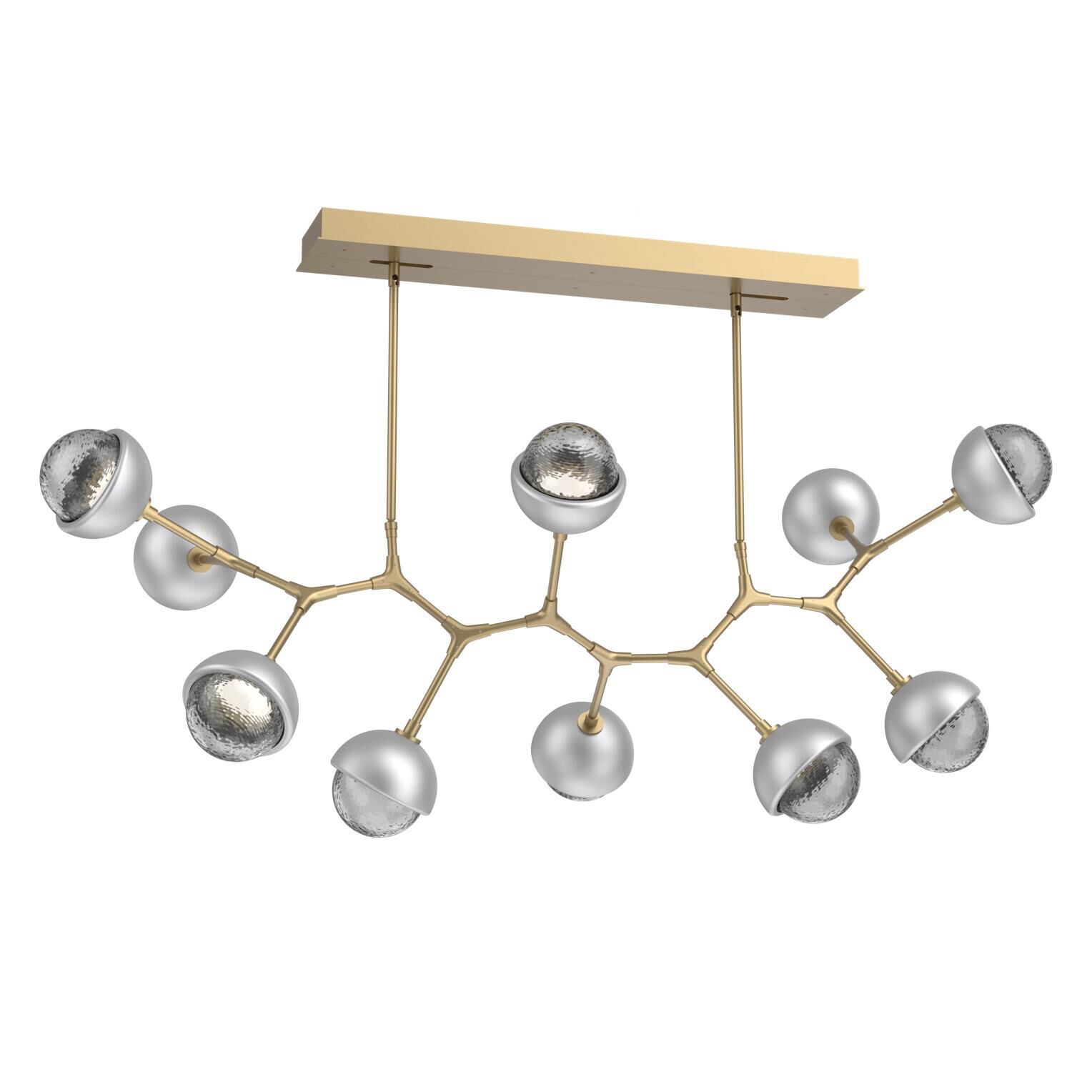Levi Wilson Cabochon 56 Inch Linear Suspension Light by Hammerton Studio
