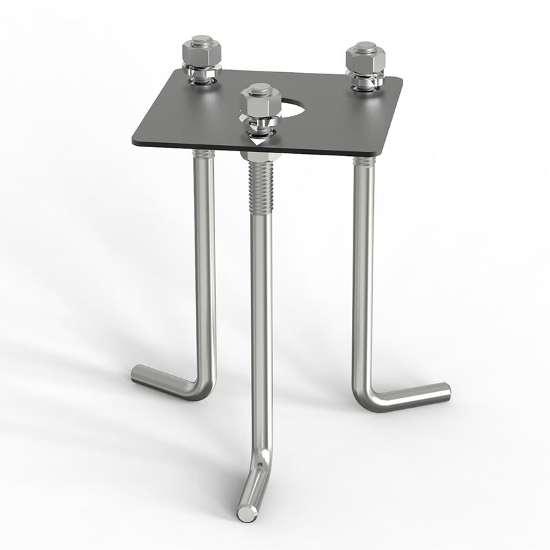 Park 6 Inch Concrete Pour Kit for Bollard by WAC Lighting