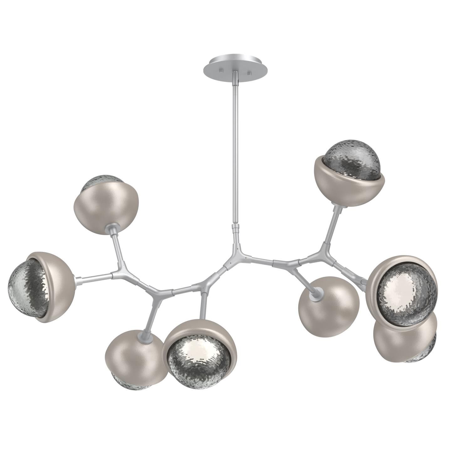 Levi Wilson Cabochon 38 Inch Linear Suspension Light by Hammerton Studio