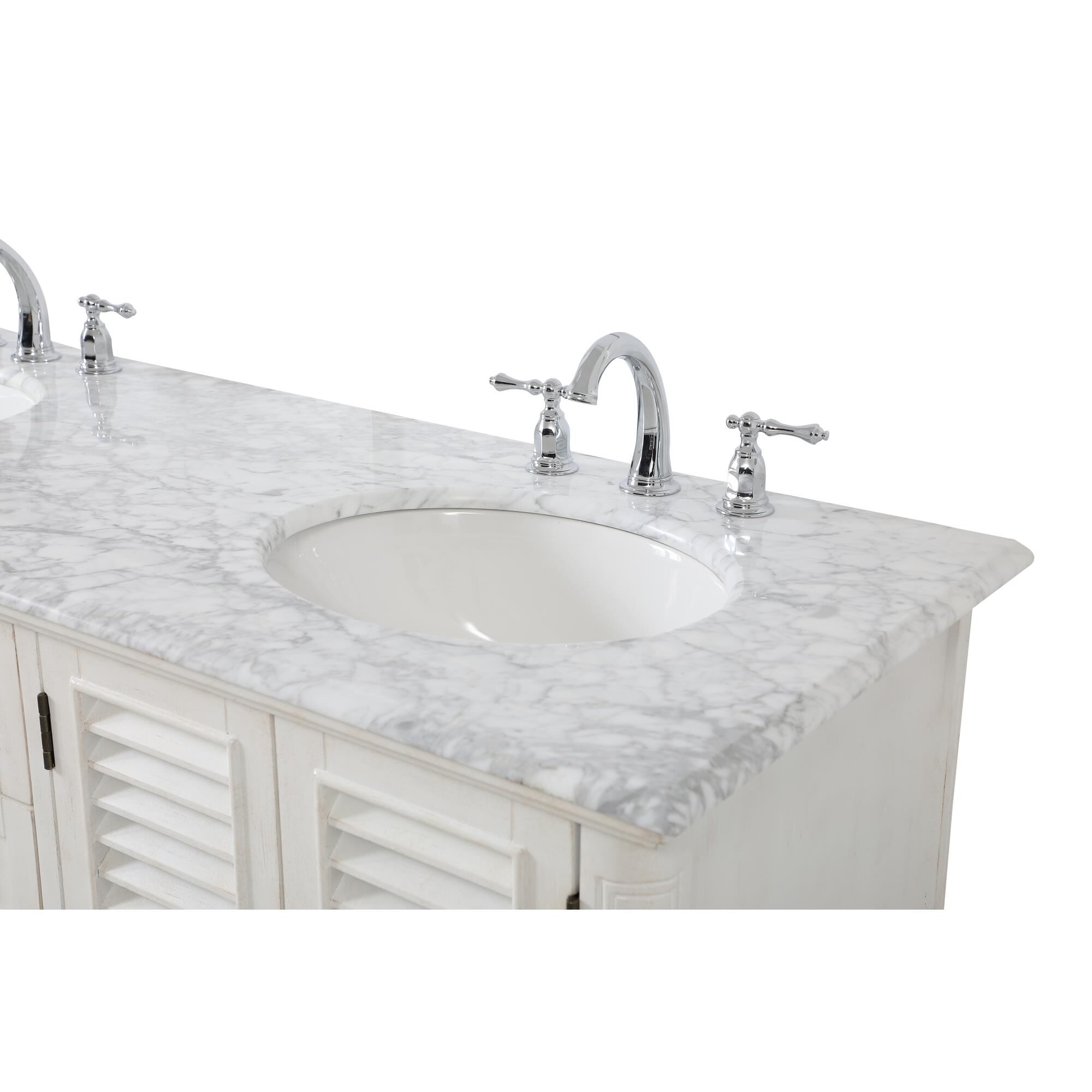 Shown in Antique White finish