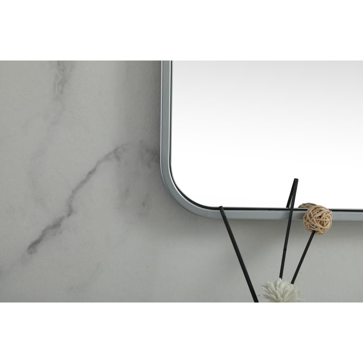 Evermore 30 Inch Bathroom Mirror by Elegant Decor