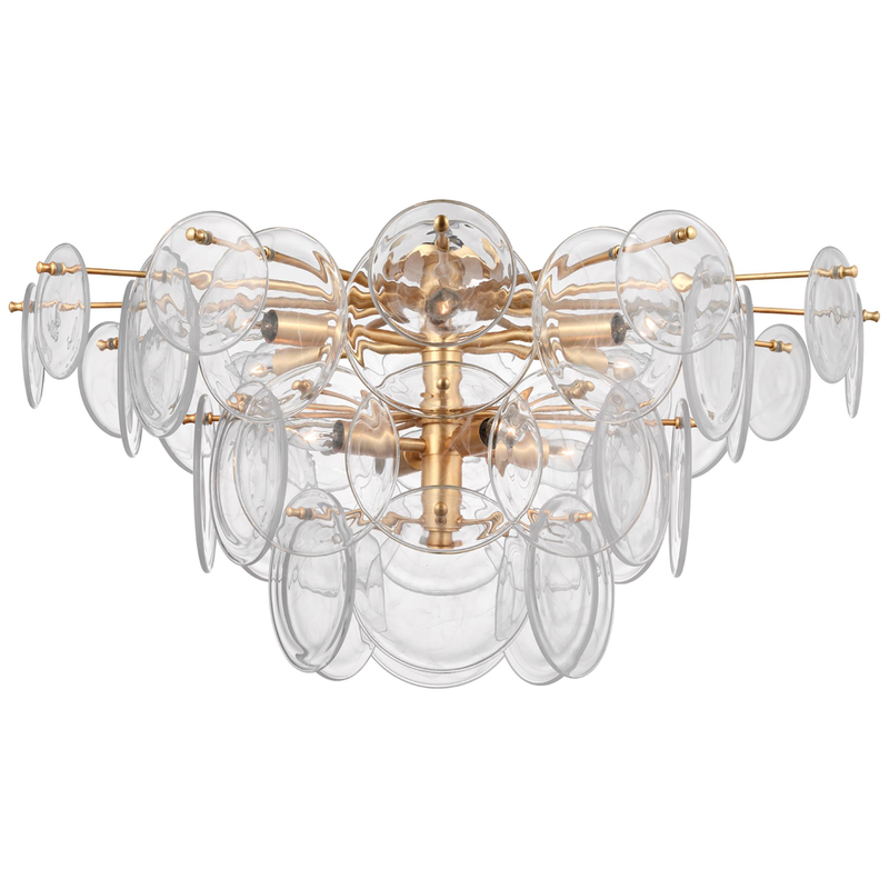 Aerin Loire 34 Inch 10 Light LED Flush Mount by Visual Comfort Signature Collection