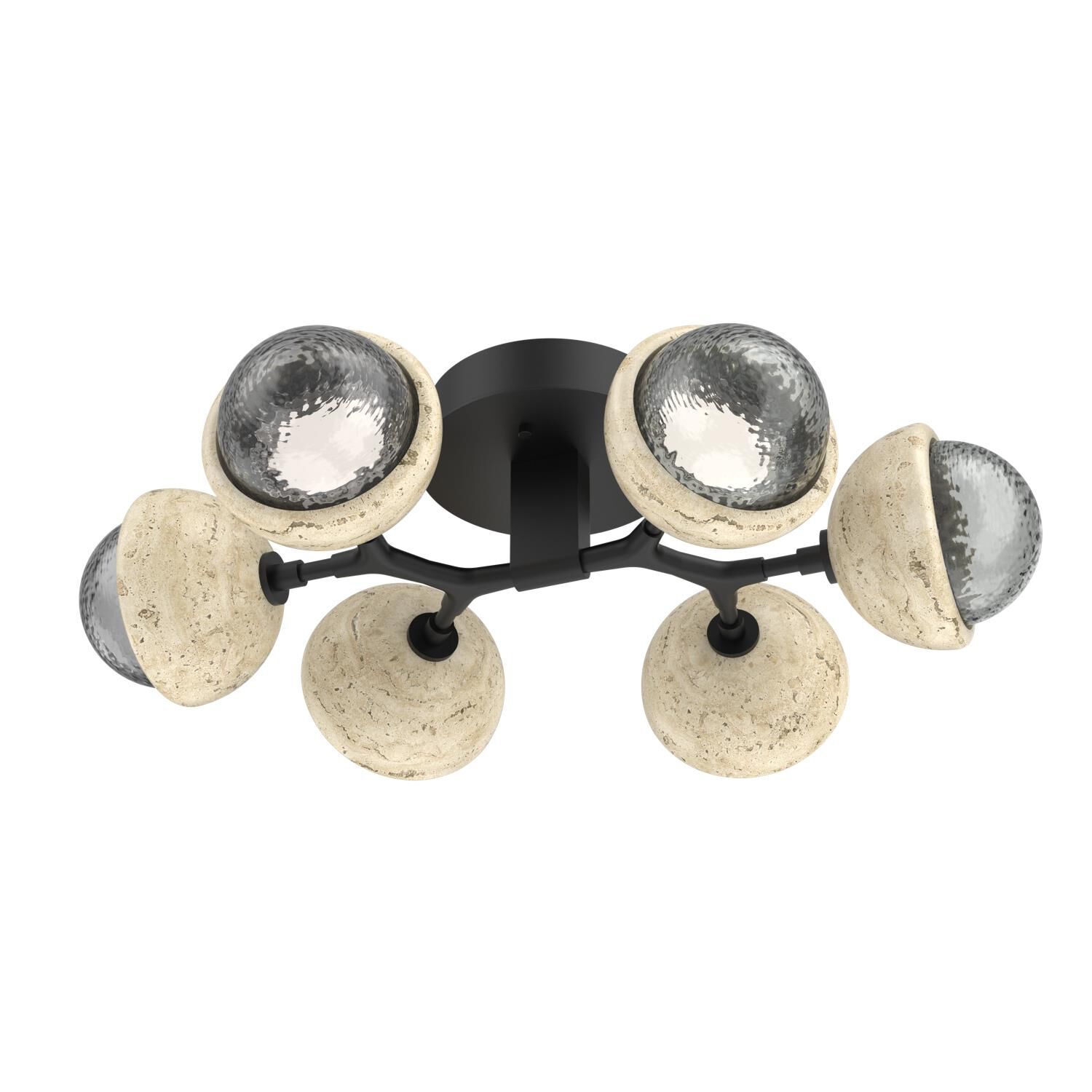 Levi Wilson Cabochon 27 Inch Flush Mount by Hammerton Studio