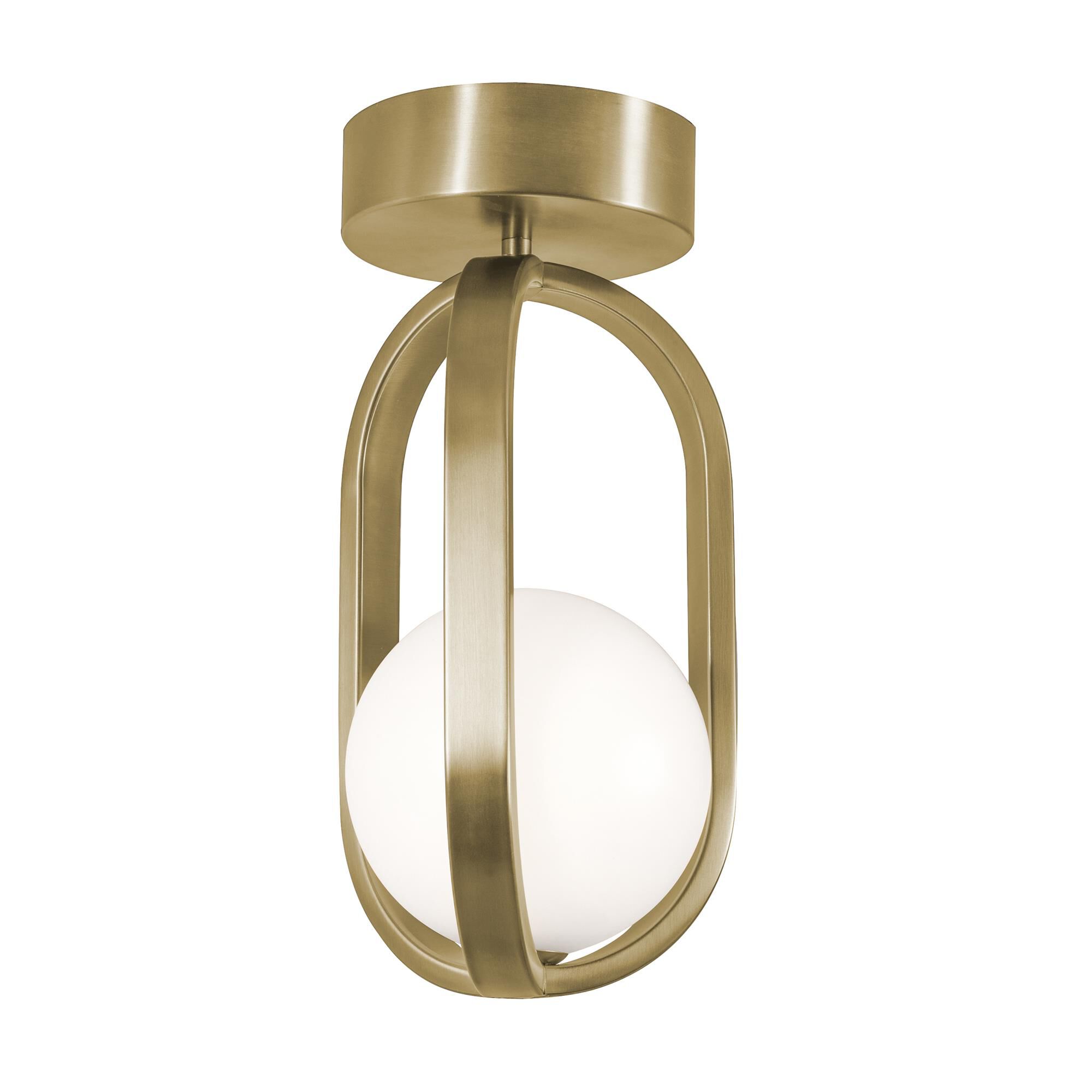 Milan 7 Inch Semi Flush Mount,