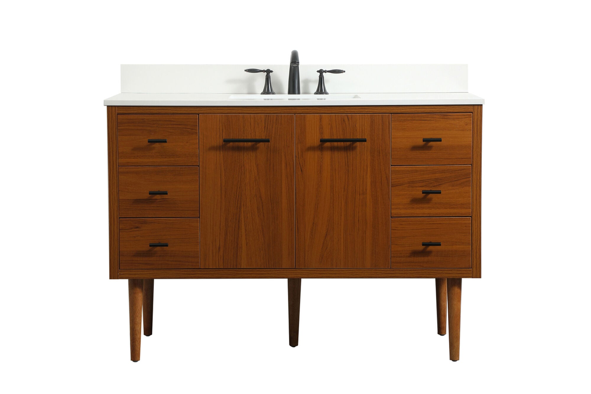 Shown in Teak finish