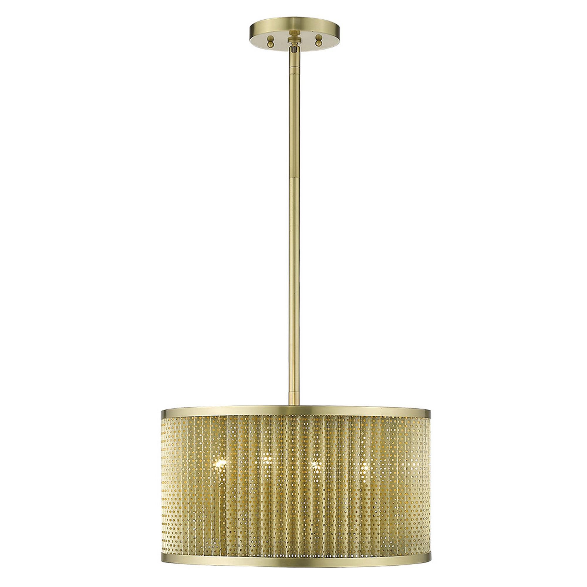Shown in Gold finish and Gold glass and Gold Metal Drum Shaped s shade