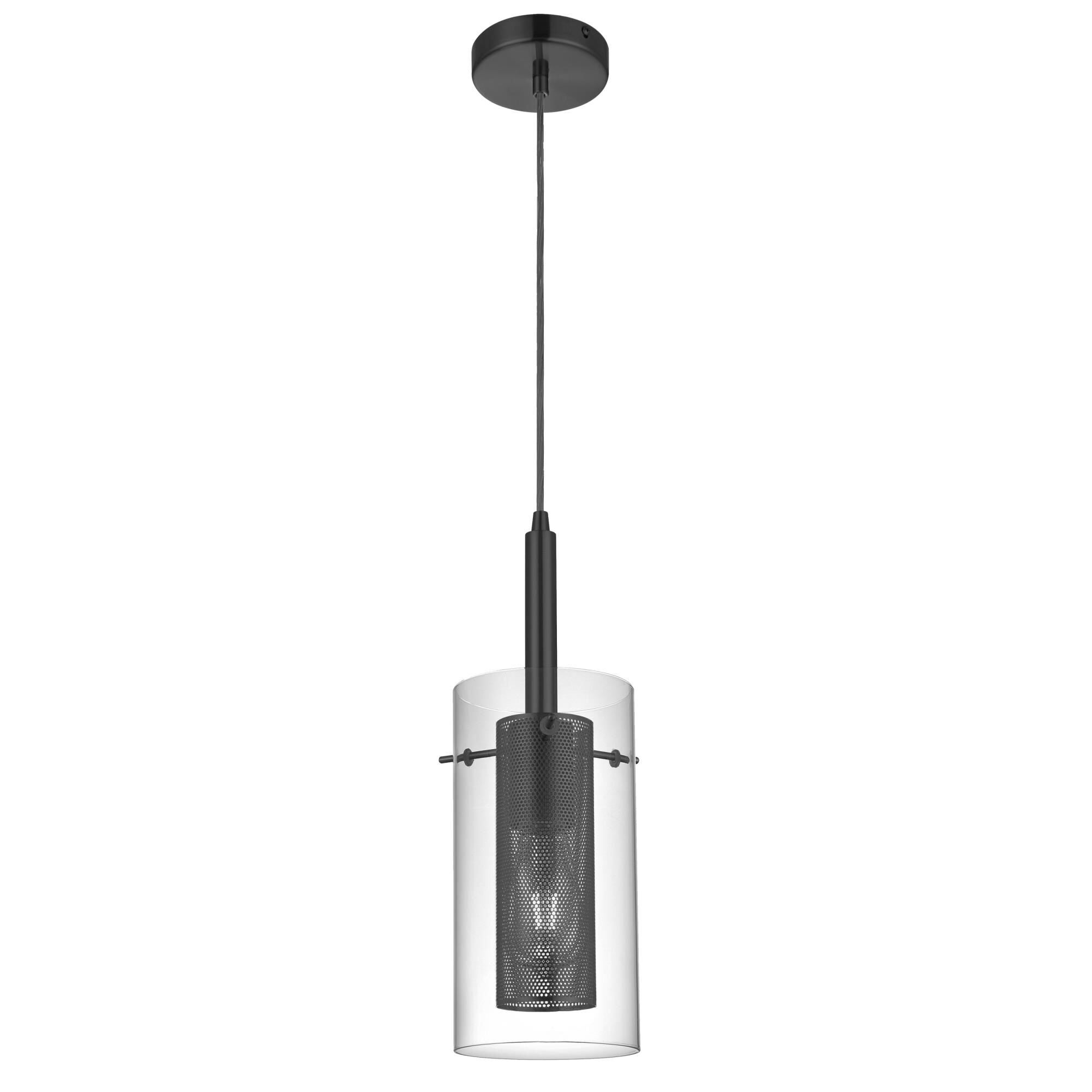 Shown in Black and Clear finish and Clear Cylinder glass