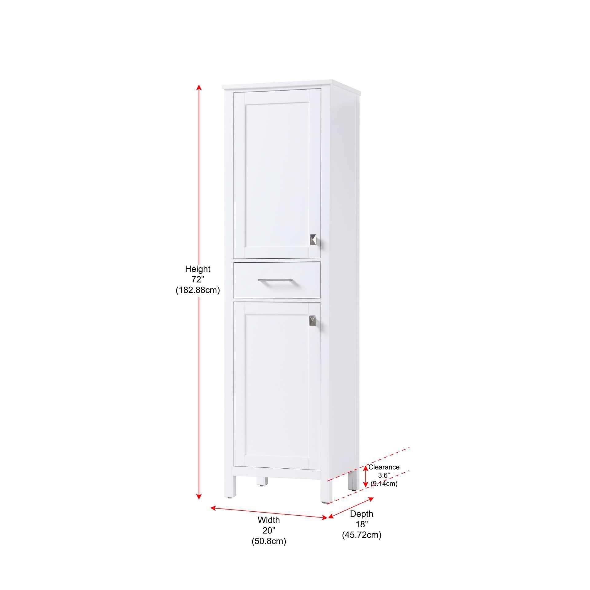 Shown in White finish