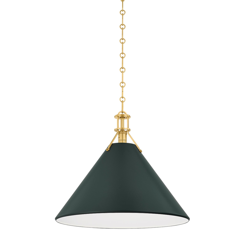 Mark D. Sikes Painted No. 2 Medium Pendant Light by Hudson Valley Lighting