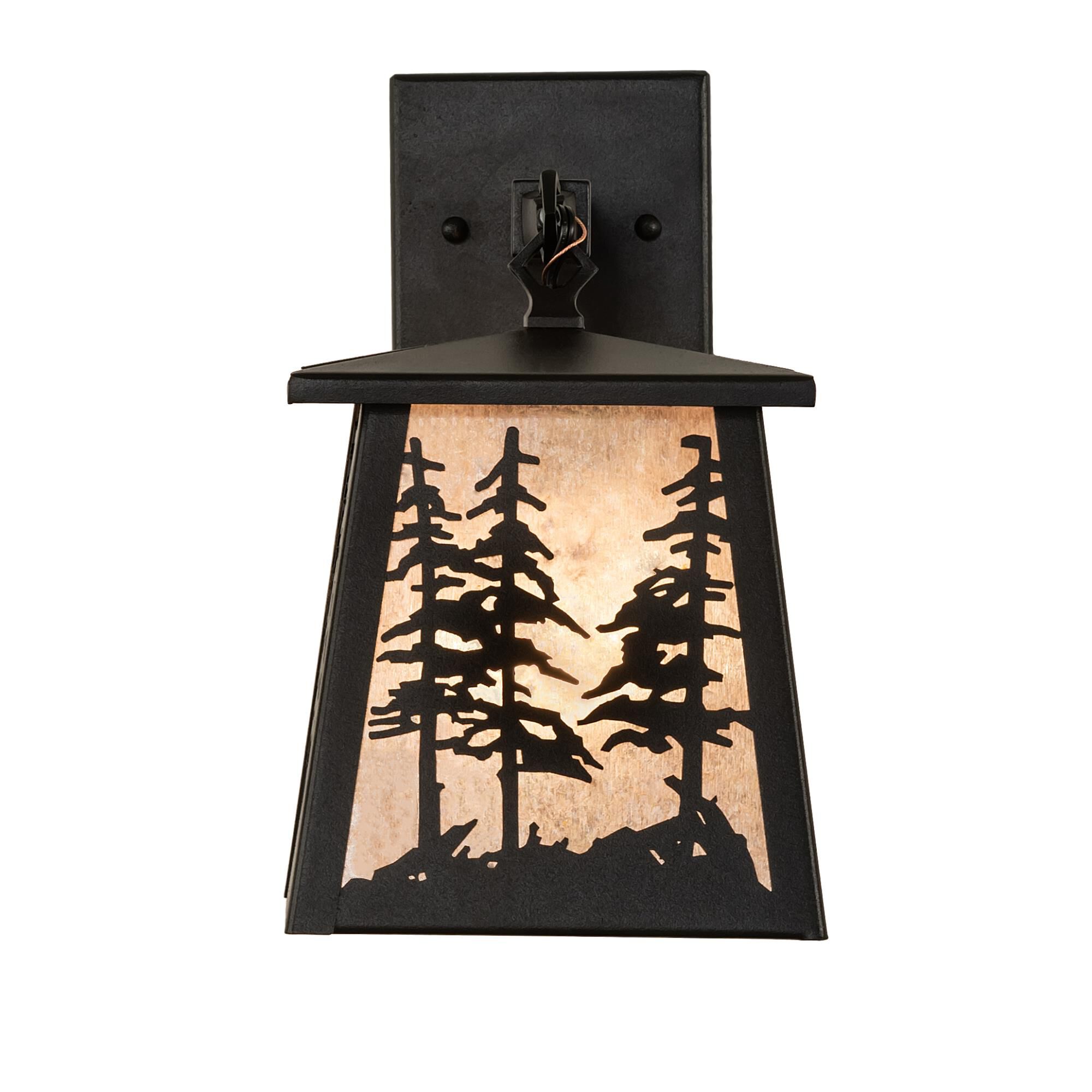 Meyda Lighting Tall Pines 12 Inch Tall Outdoor Wall Light