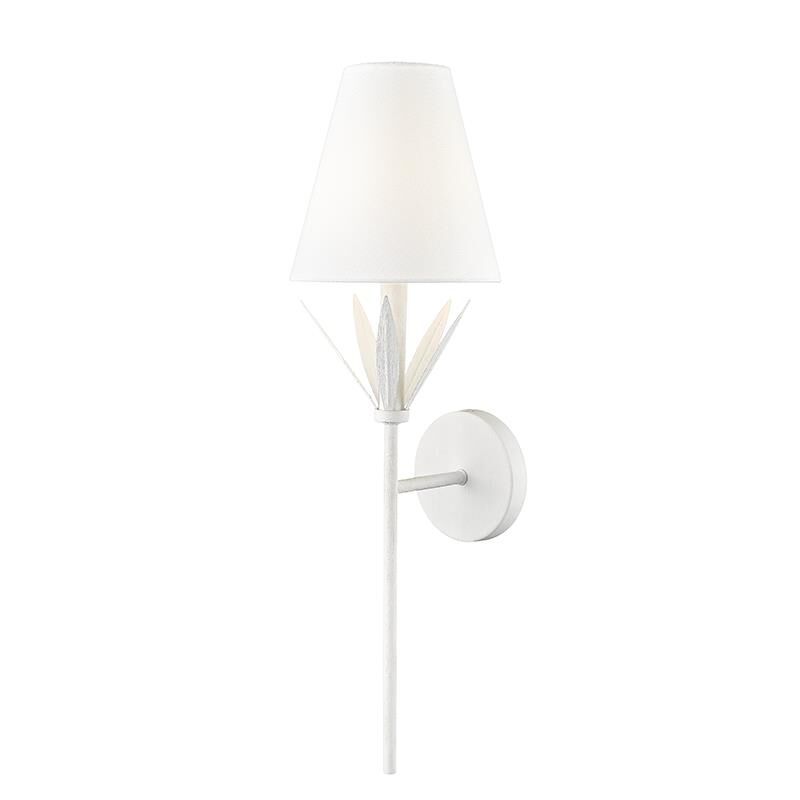 Shown in Textured White finish and White shade