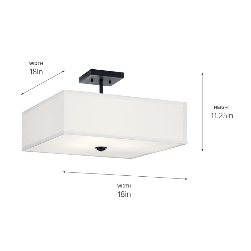 Shailene 18 Inch Semi Flush Mount by Kichler