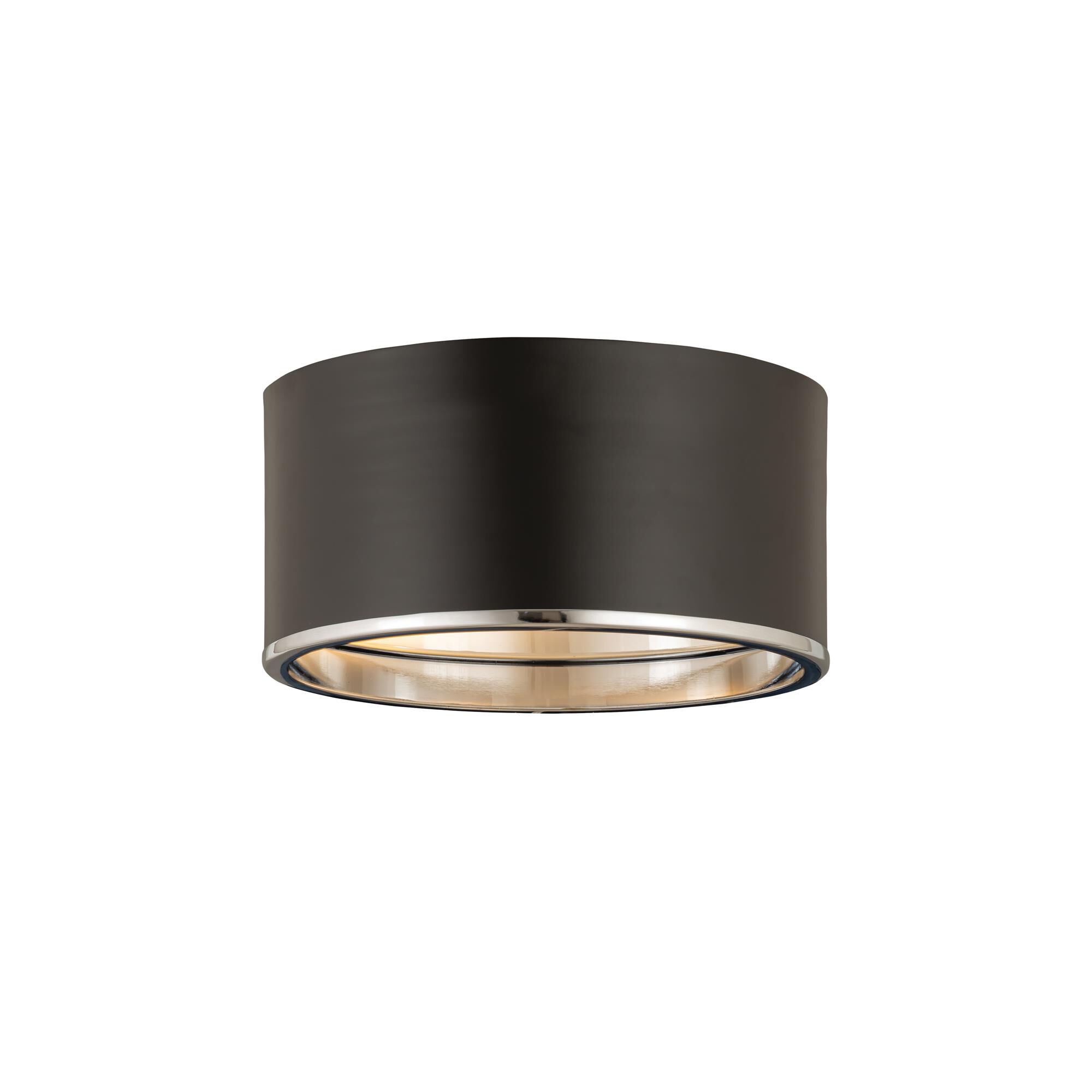 Shown in Matte Black And Chrome finish and Steel glass and Steel shade