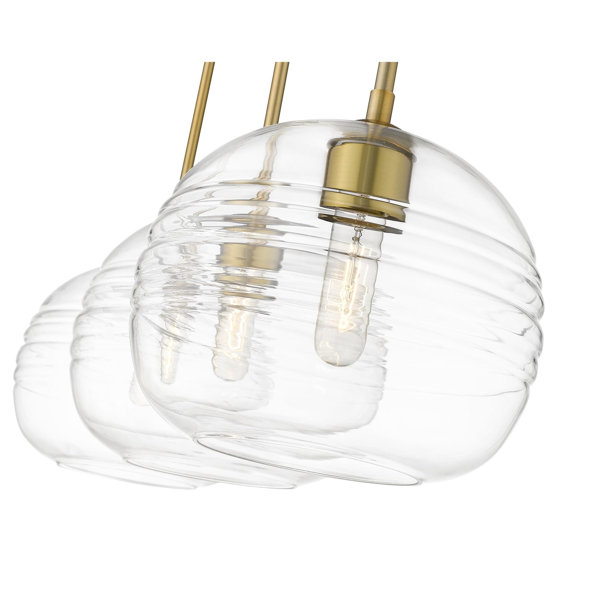 Shown in Olde Brass finish and Glass shade