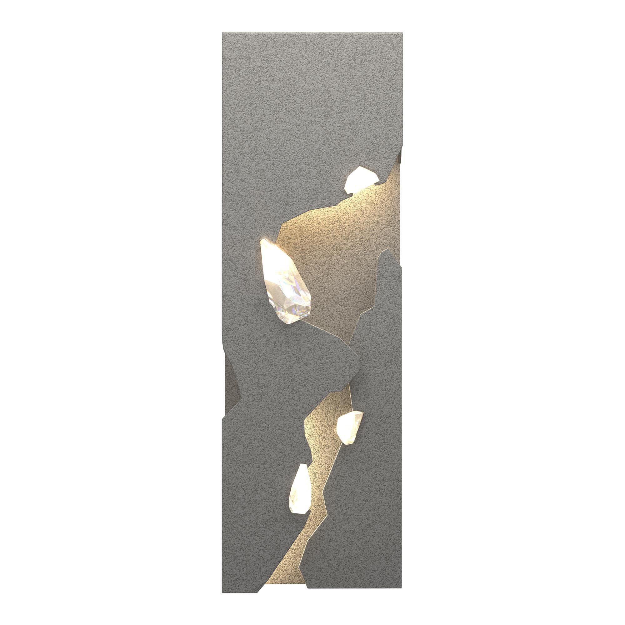 Shown in Natural Iron finish and Swarovski crystal and Natural Iron glass and Crystal accent