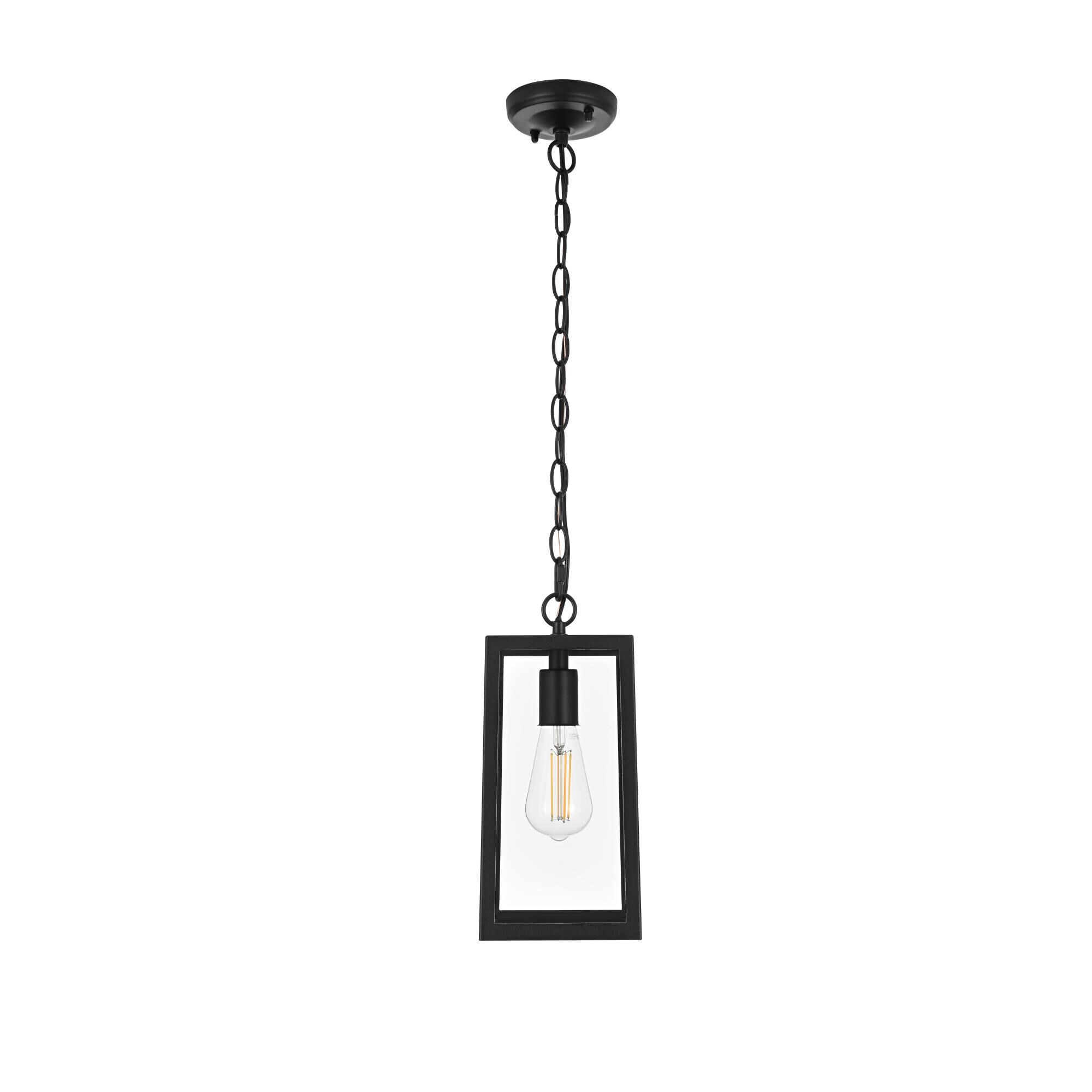 Veda 13 Inch Outdoor Hanging Lantern by Elegant Lighting