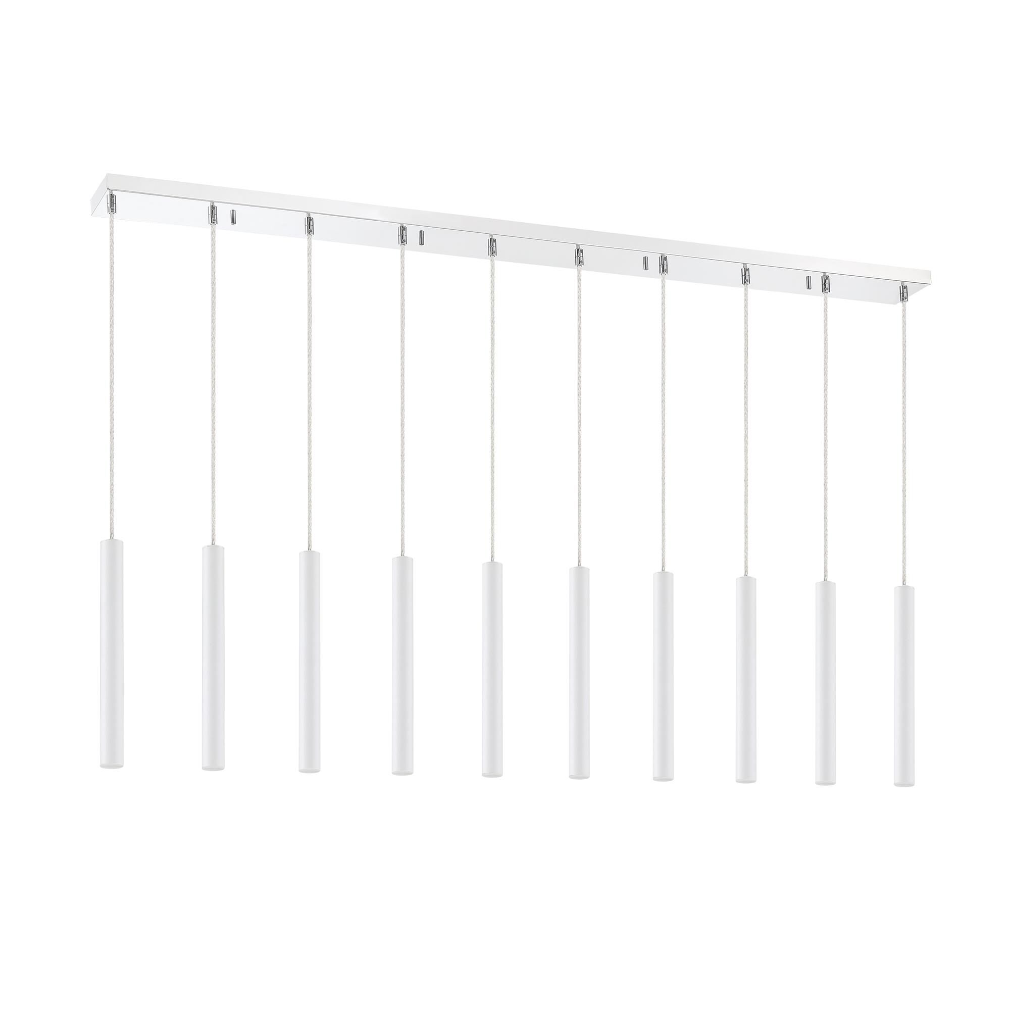 Shown in Chrome finish and Steel glass and Steel shade