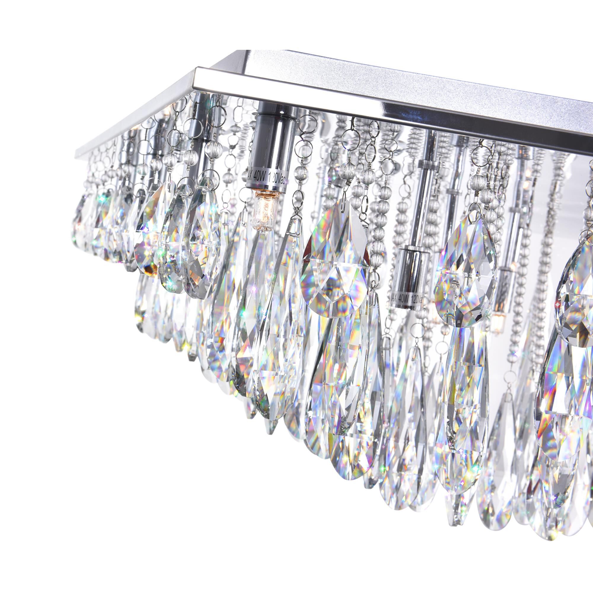 Shown in Chrome finish and K9 Clear crystal