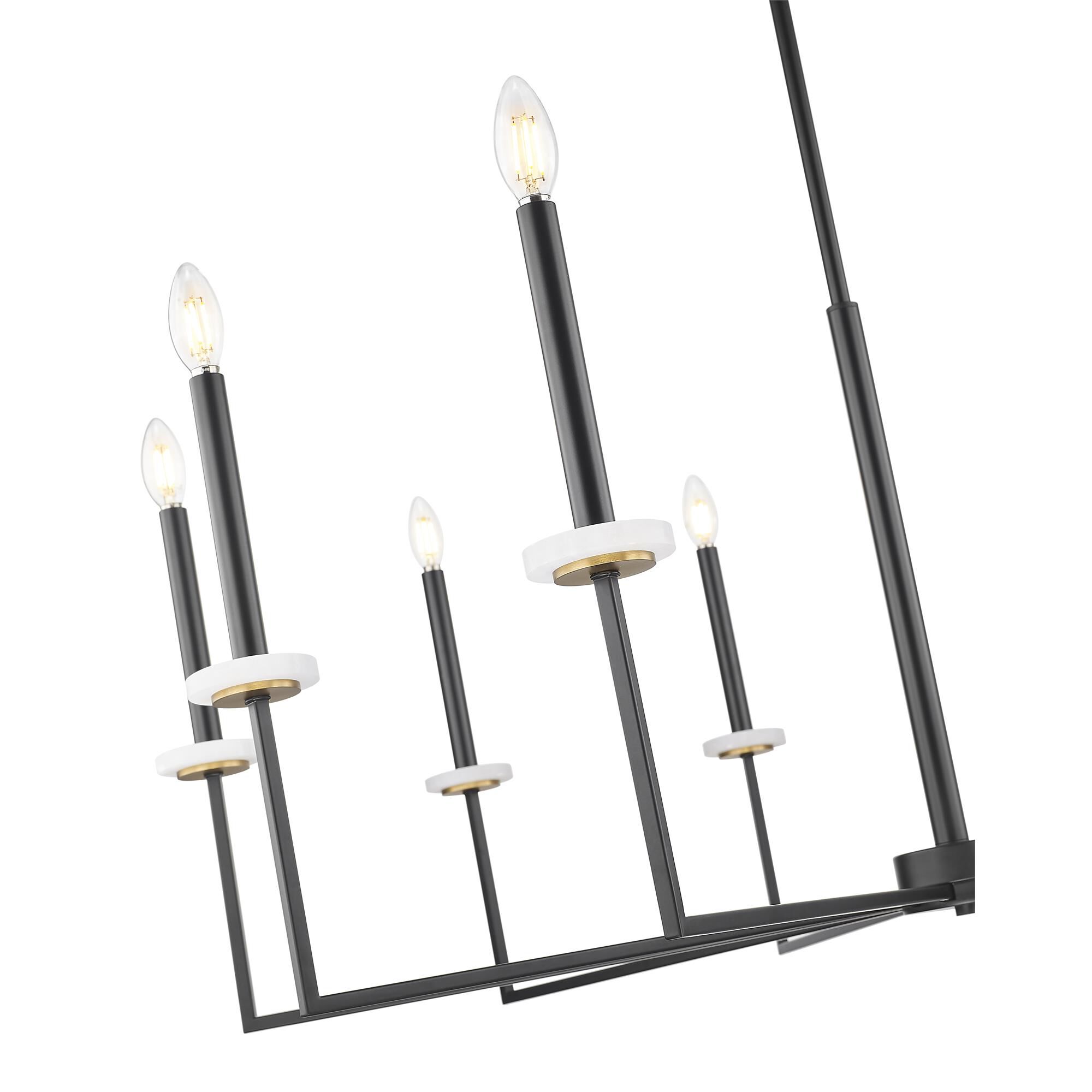 Shown in Matte Black and Modern Gold finish