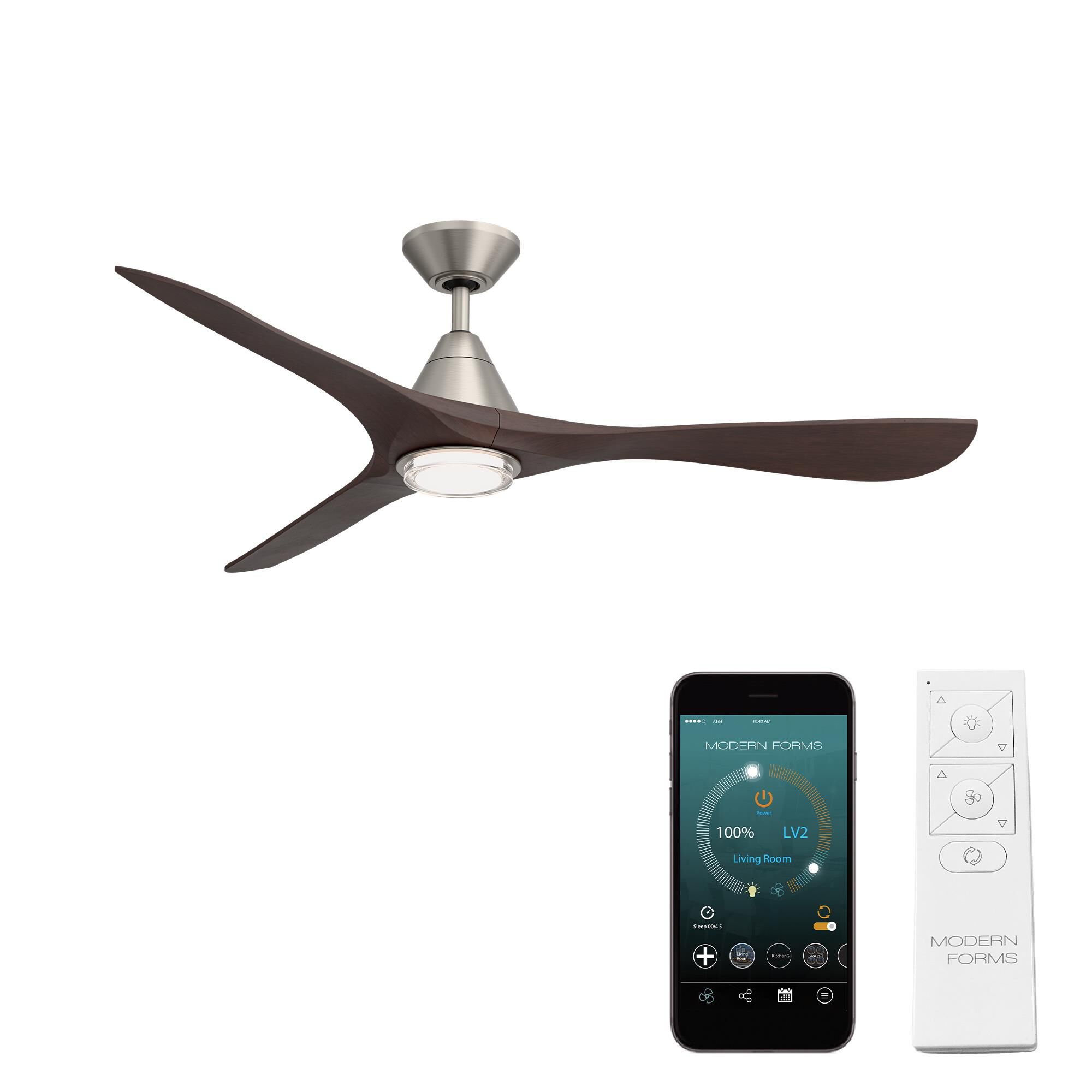 Carve 60 Inch Ceiling Fan with Light Kit by Modern Forms
