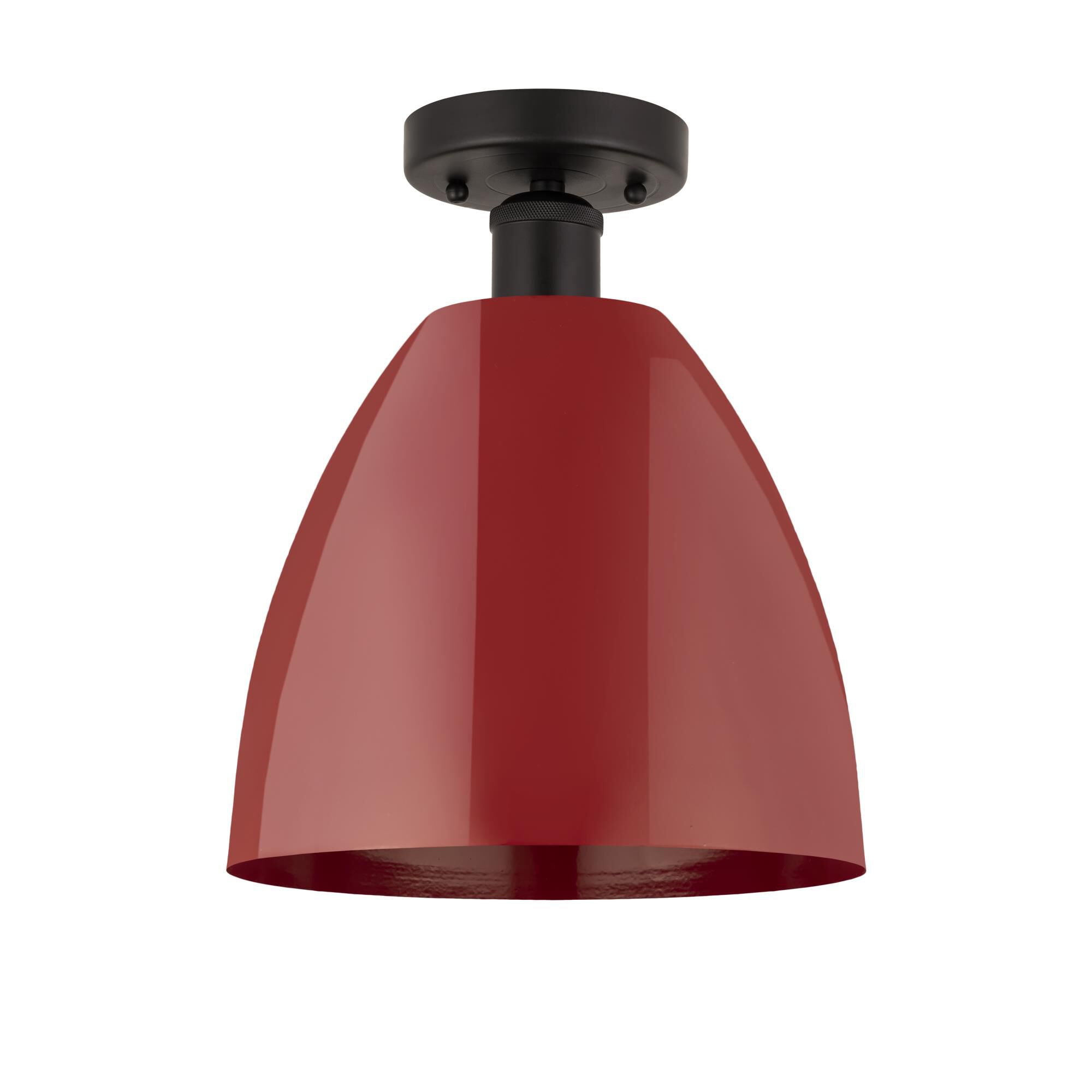 Shown in Oil Rubbed Bronze and Red finish and Red Metal shade