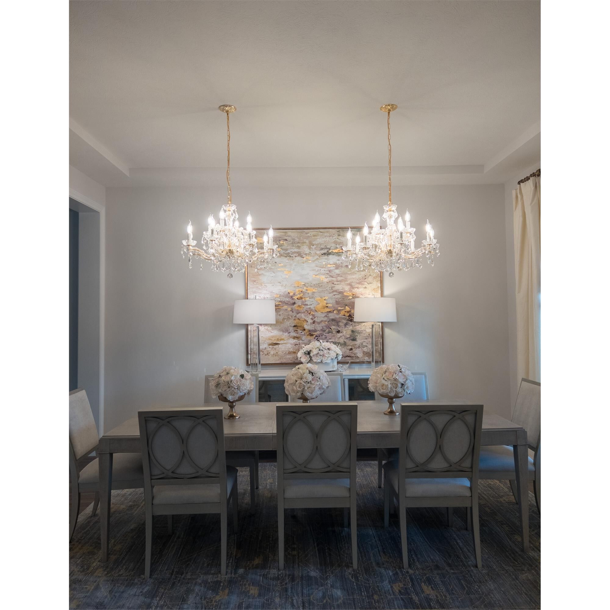 Maria Theresa 29 Inch 12 Light Chandelier,