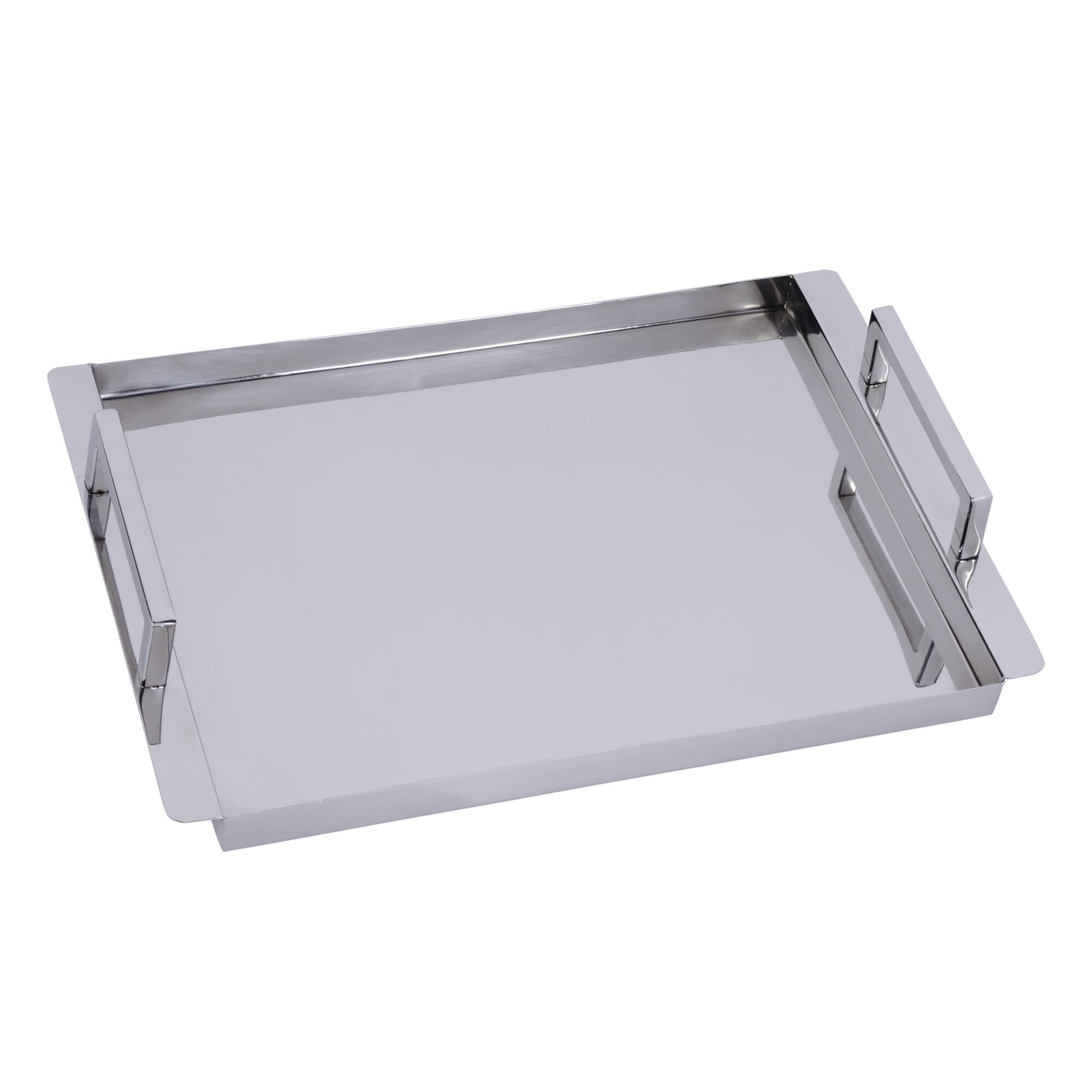 Butler Specialty Company Eva 17.75 in. W Rectangle Metal Serving Tray, Silver Tray by Butler Specialty Company
