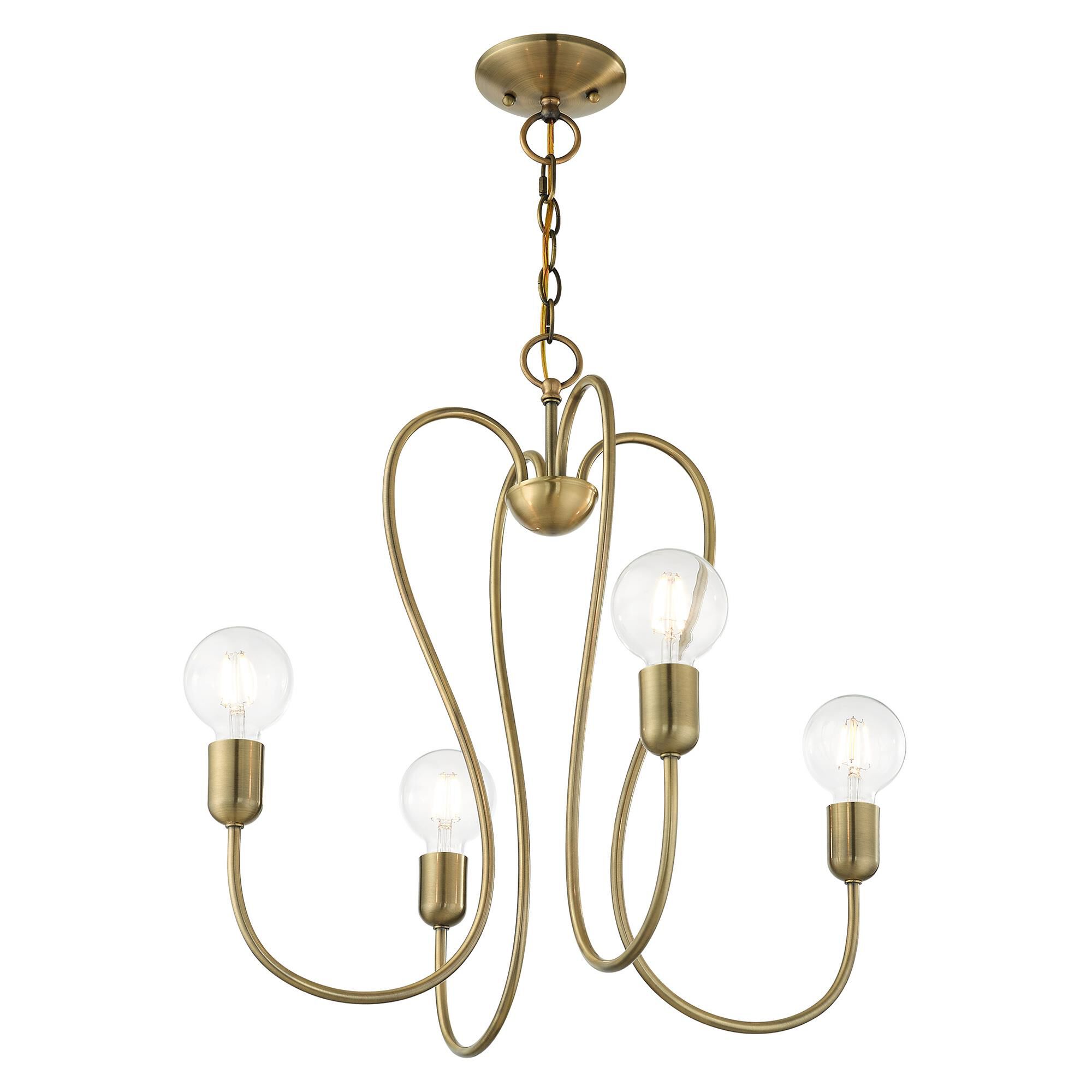 Lucerne 4 Light Mini Chandelier by Livex Lighting