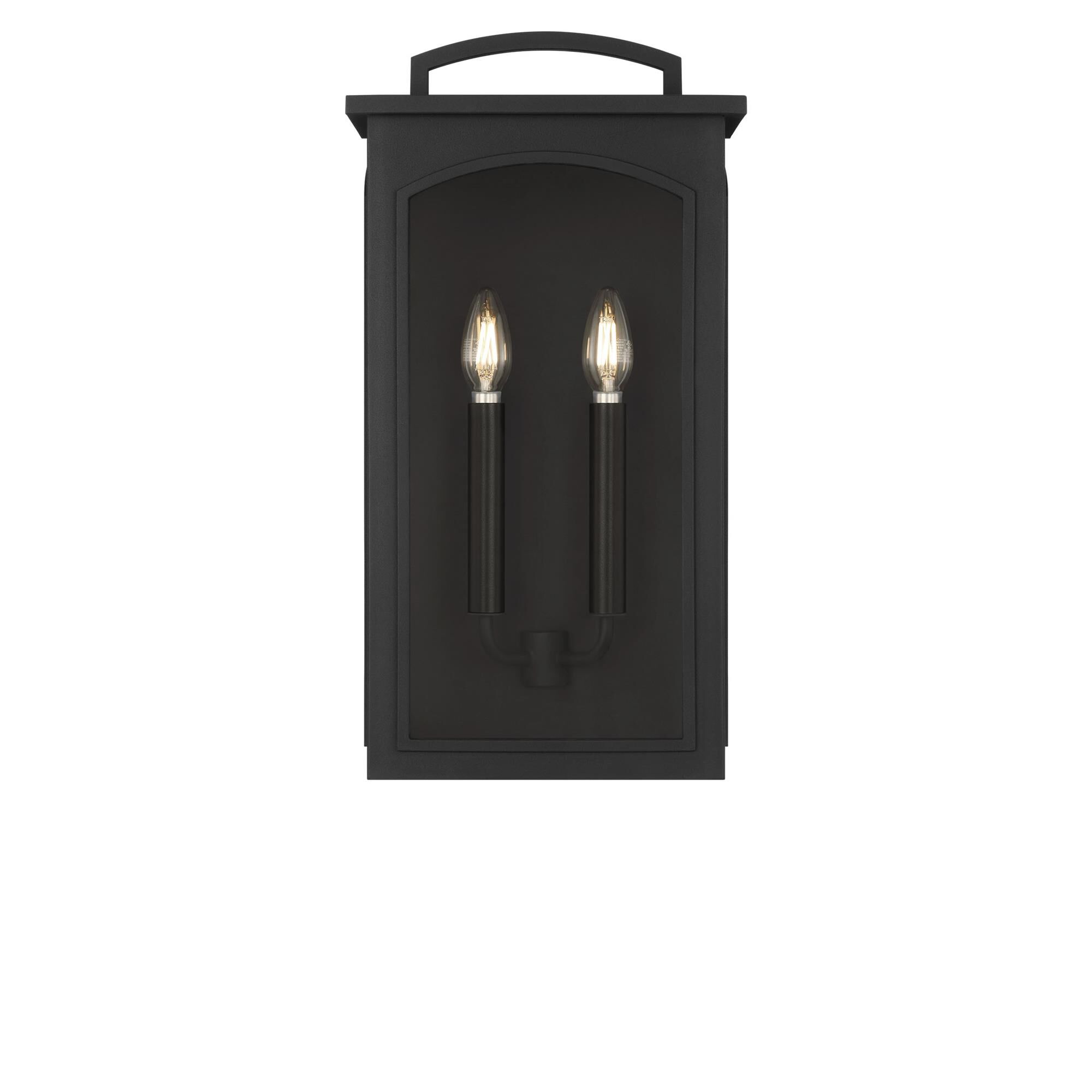 Shown in Textured Black finish and Clear glass