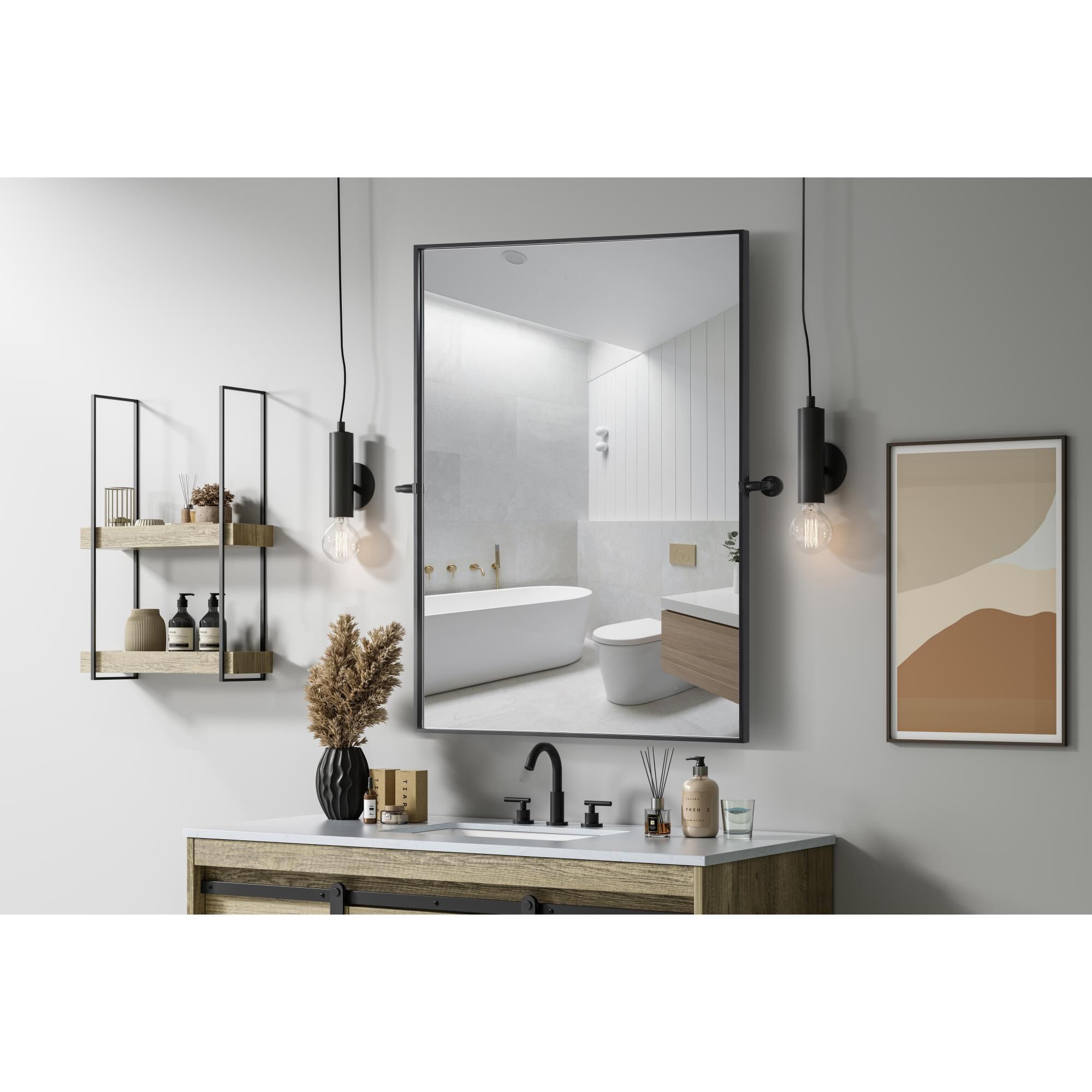 Amoura 30 Inch Deocrative Mirror by Elegant Dcor