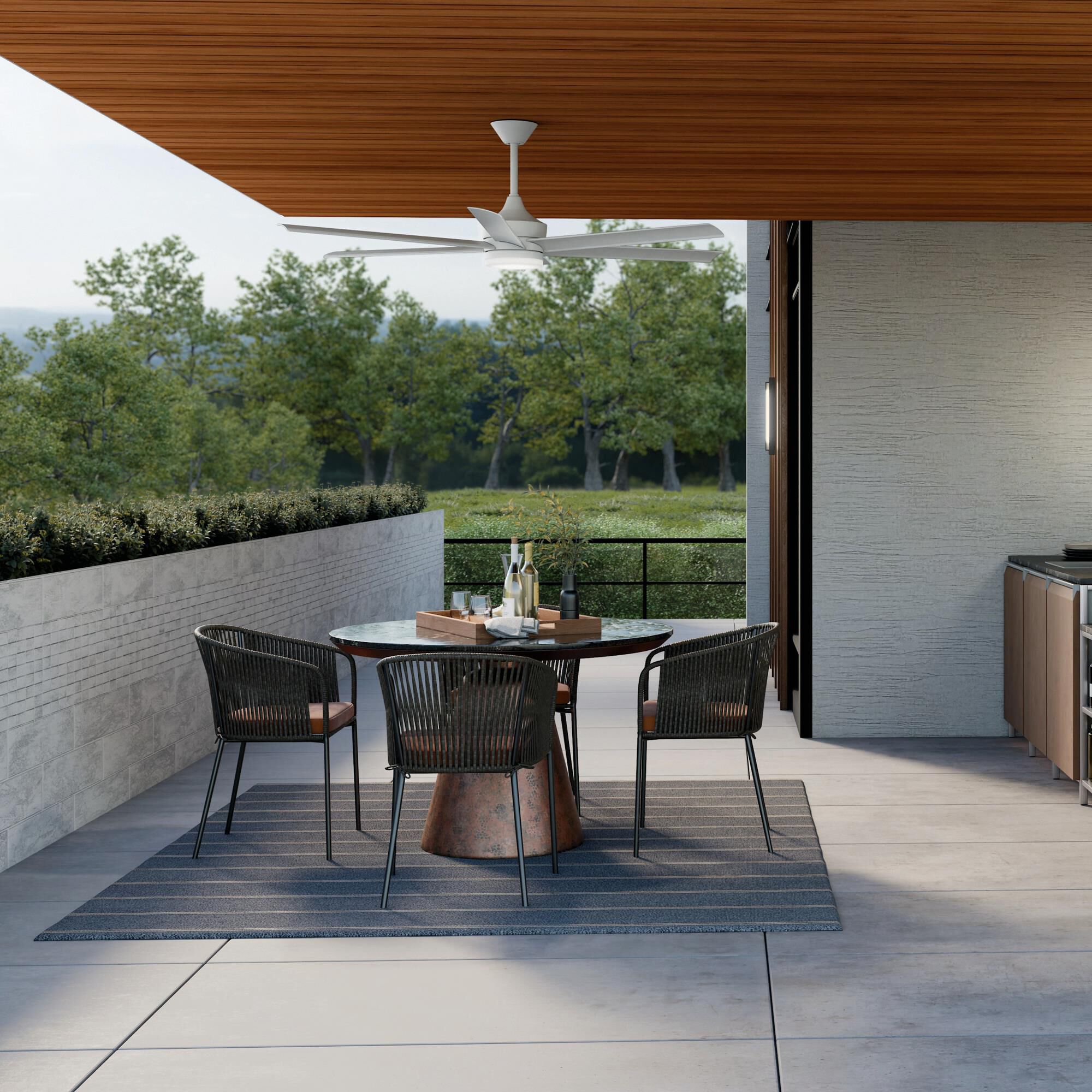 Shown in Matte White finish and Clear Polycarbonate with Inside Frosted Acrylic glass