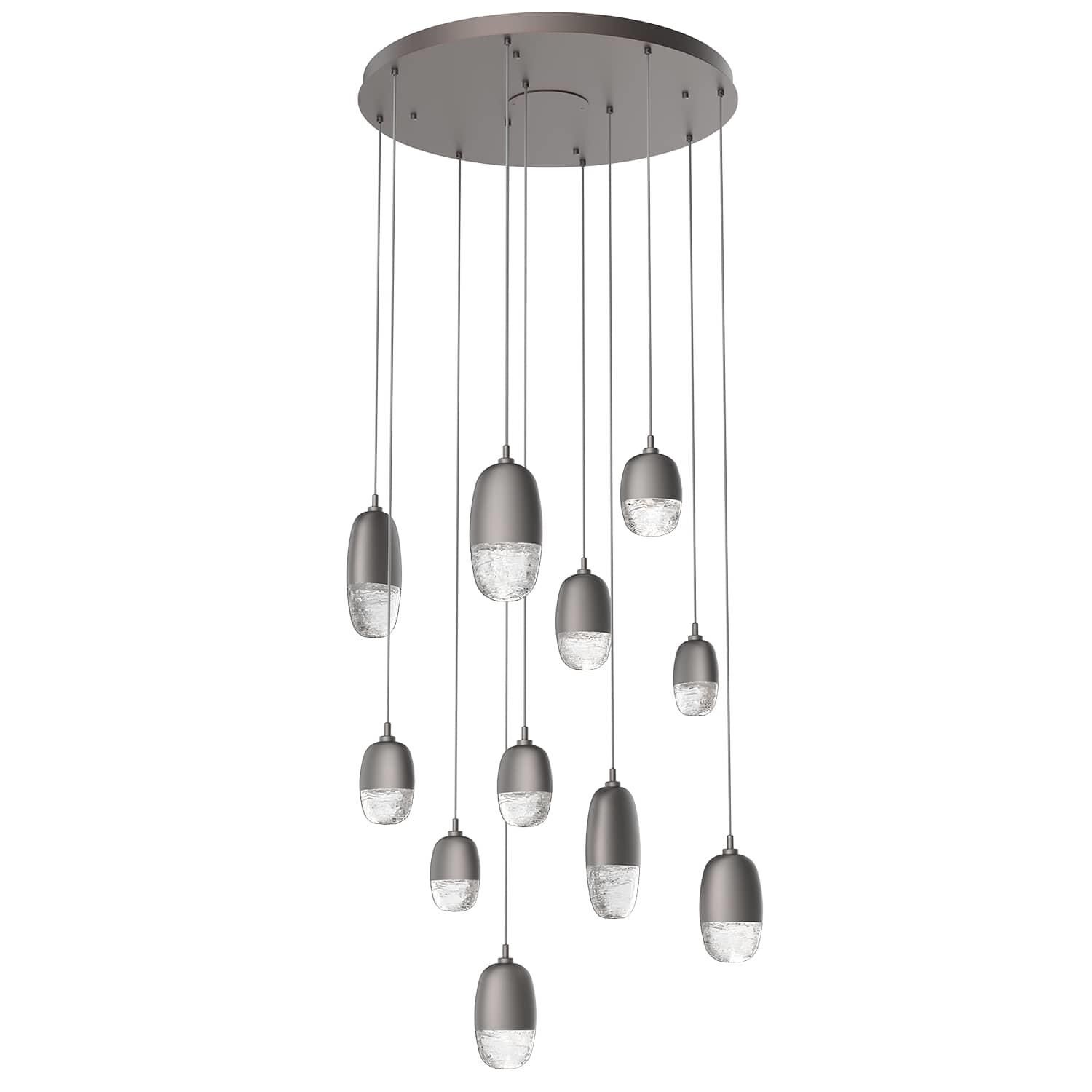Pebble 30 Inch 11 Light LED Multi Light Pendant by Hammerton Studio