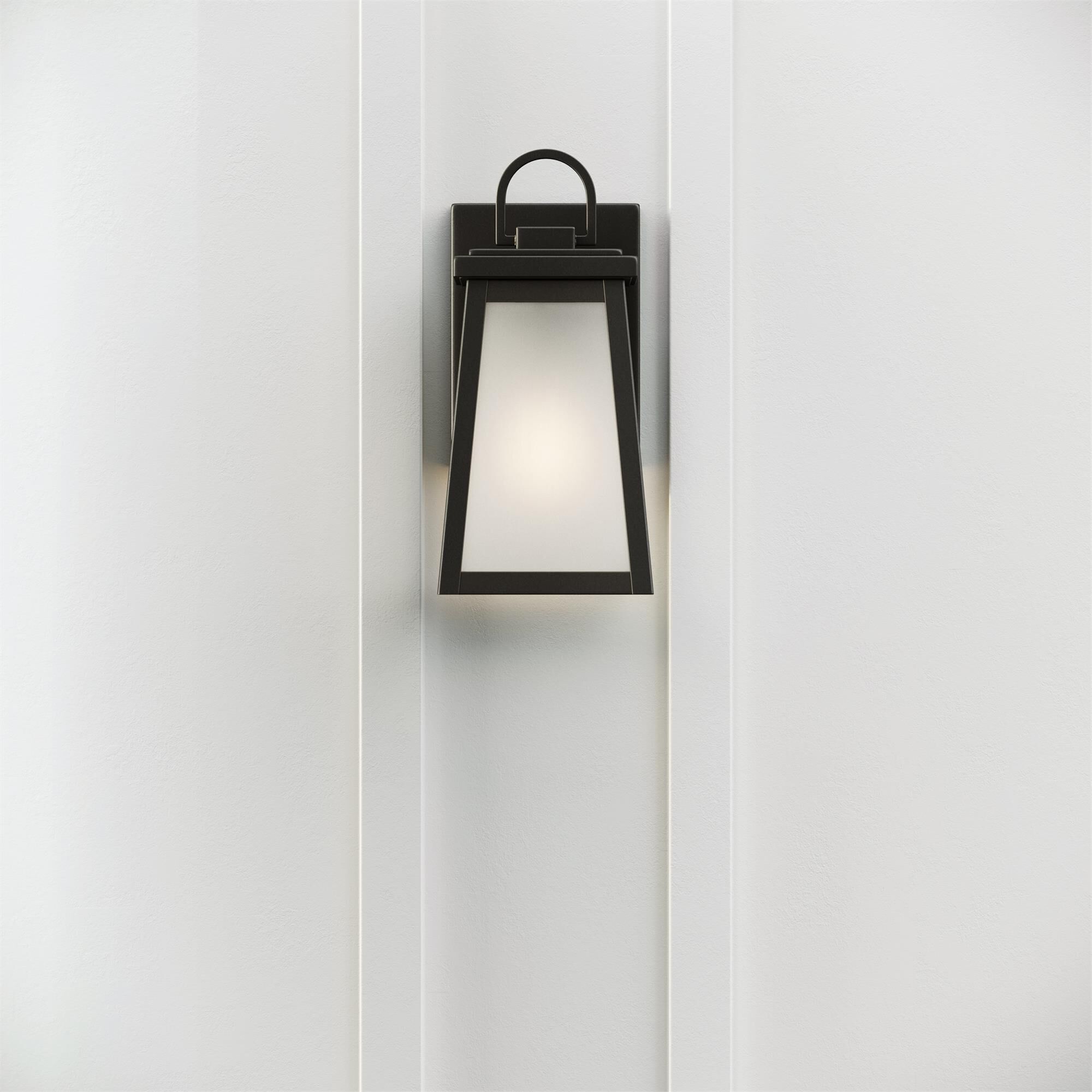 Shown in Black finish and Clear glass