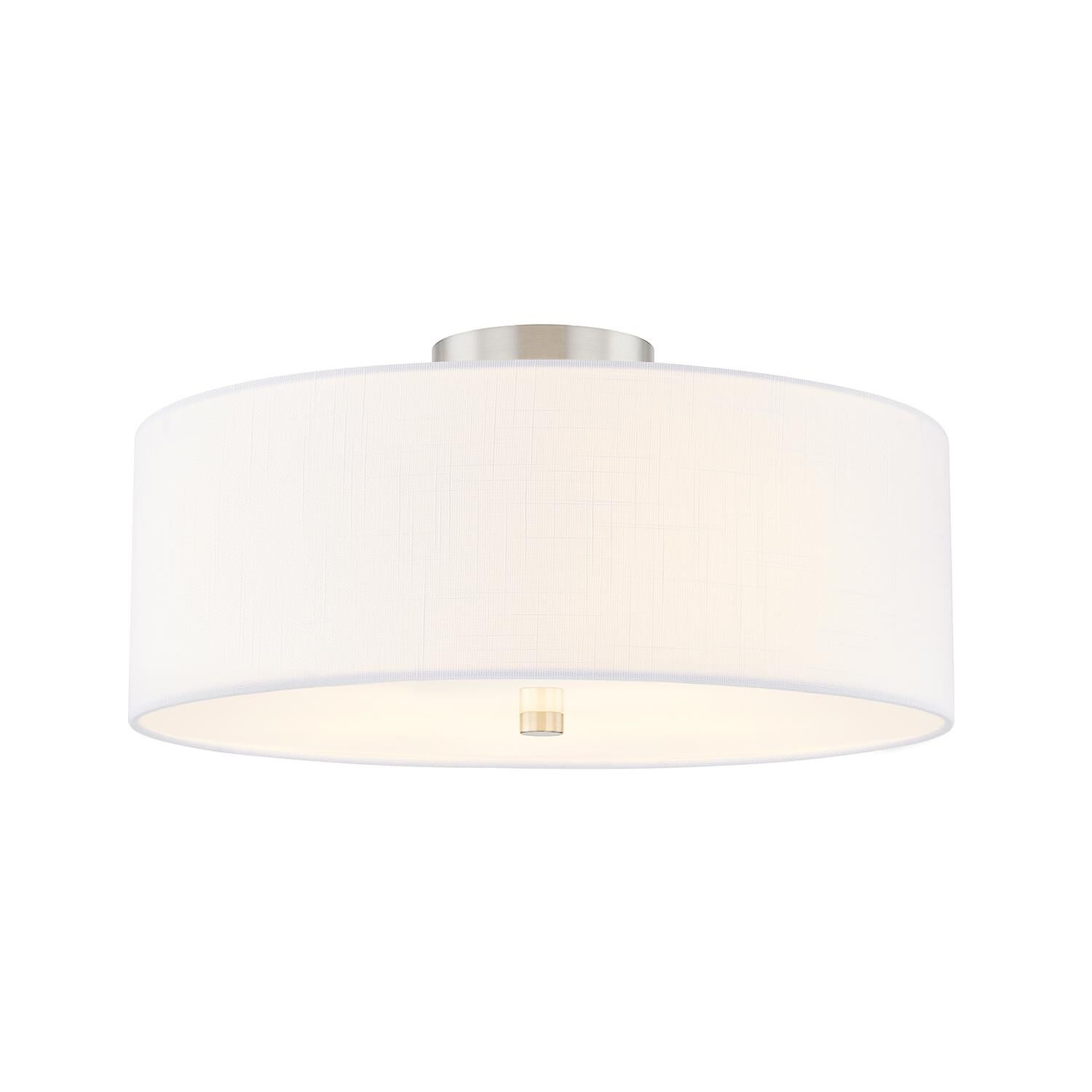 Textile - Classic 18 Inch Semi Flush Mount by Justice Design Group