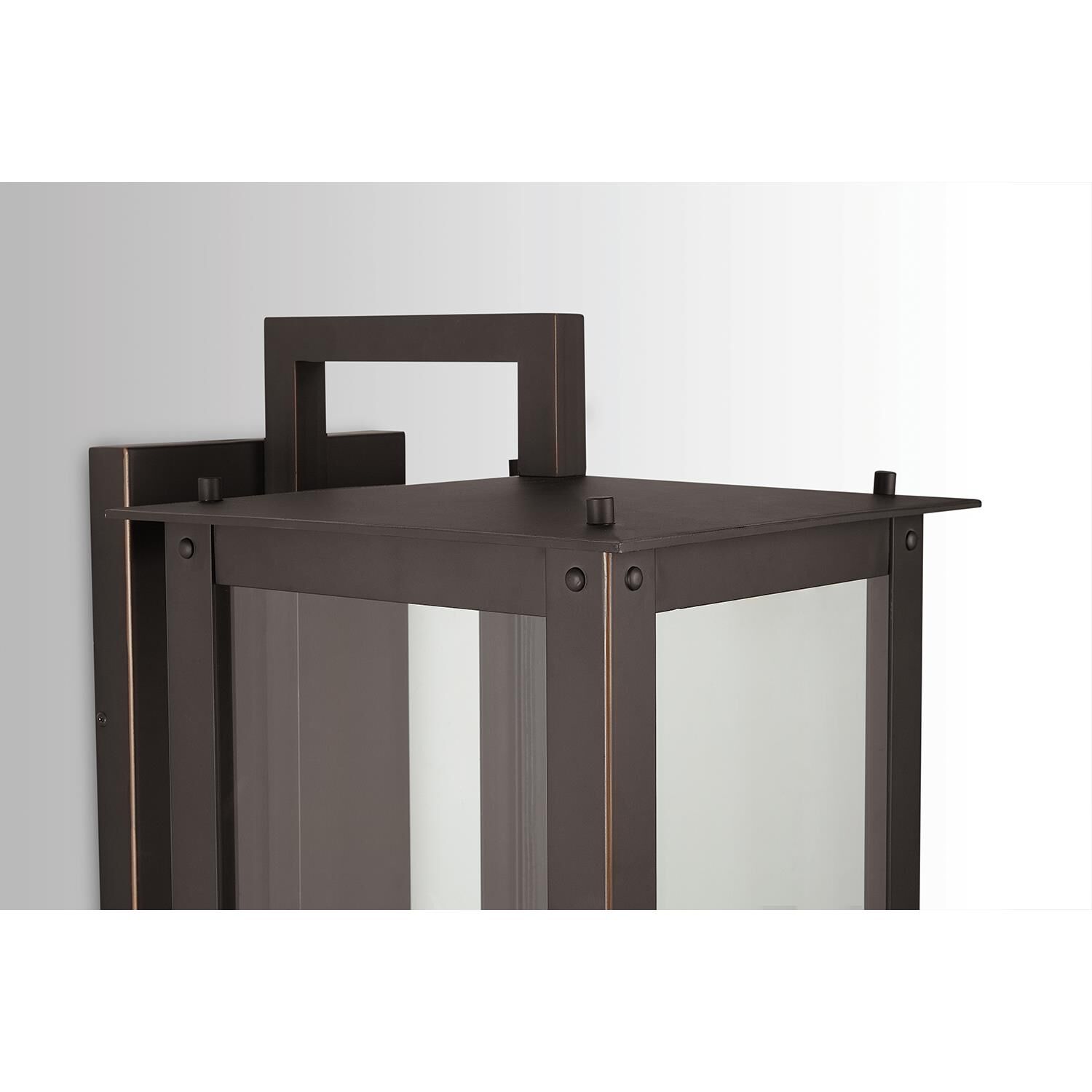 Shown in Oiled Bronze finish and Clear glass