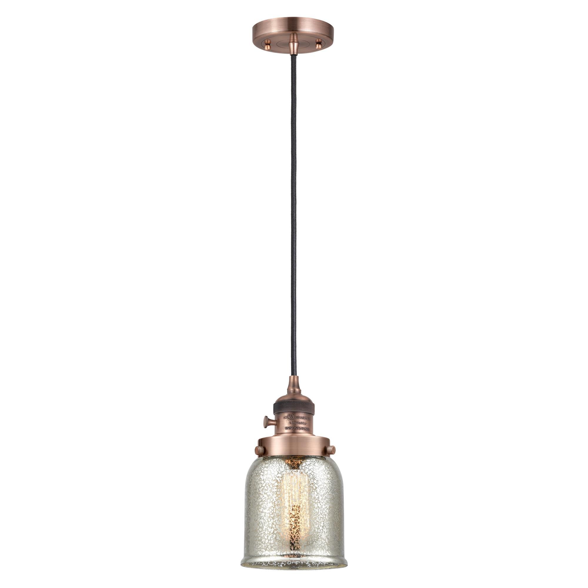 Shown in Antique Copper finish and Silver Plated Mercury glass