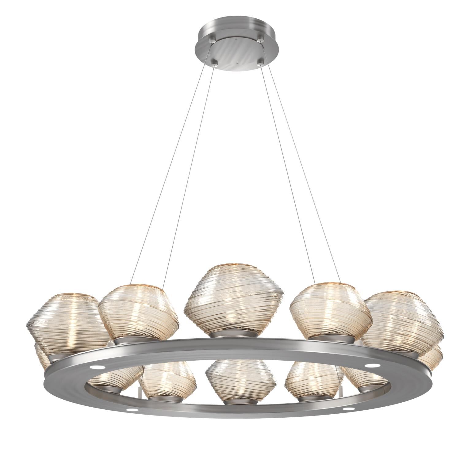 Mesa 38 Inch 12 Light LED Chandelier by Hammerton Studio