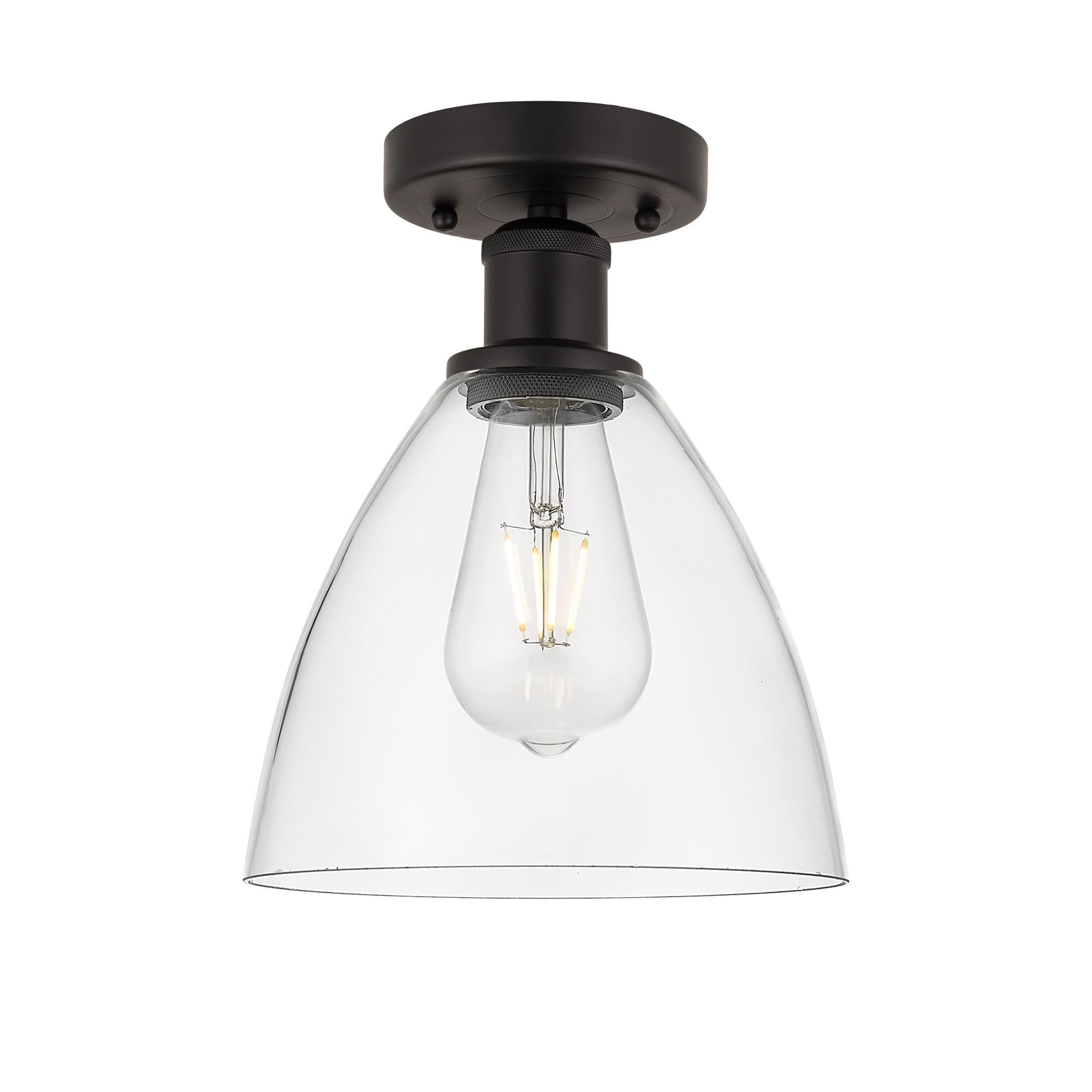 Shown in Oil Rubbed Bronze finish and Clear glass