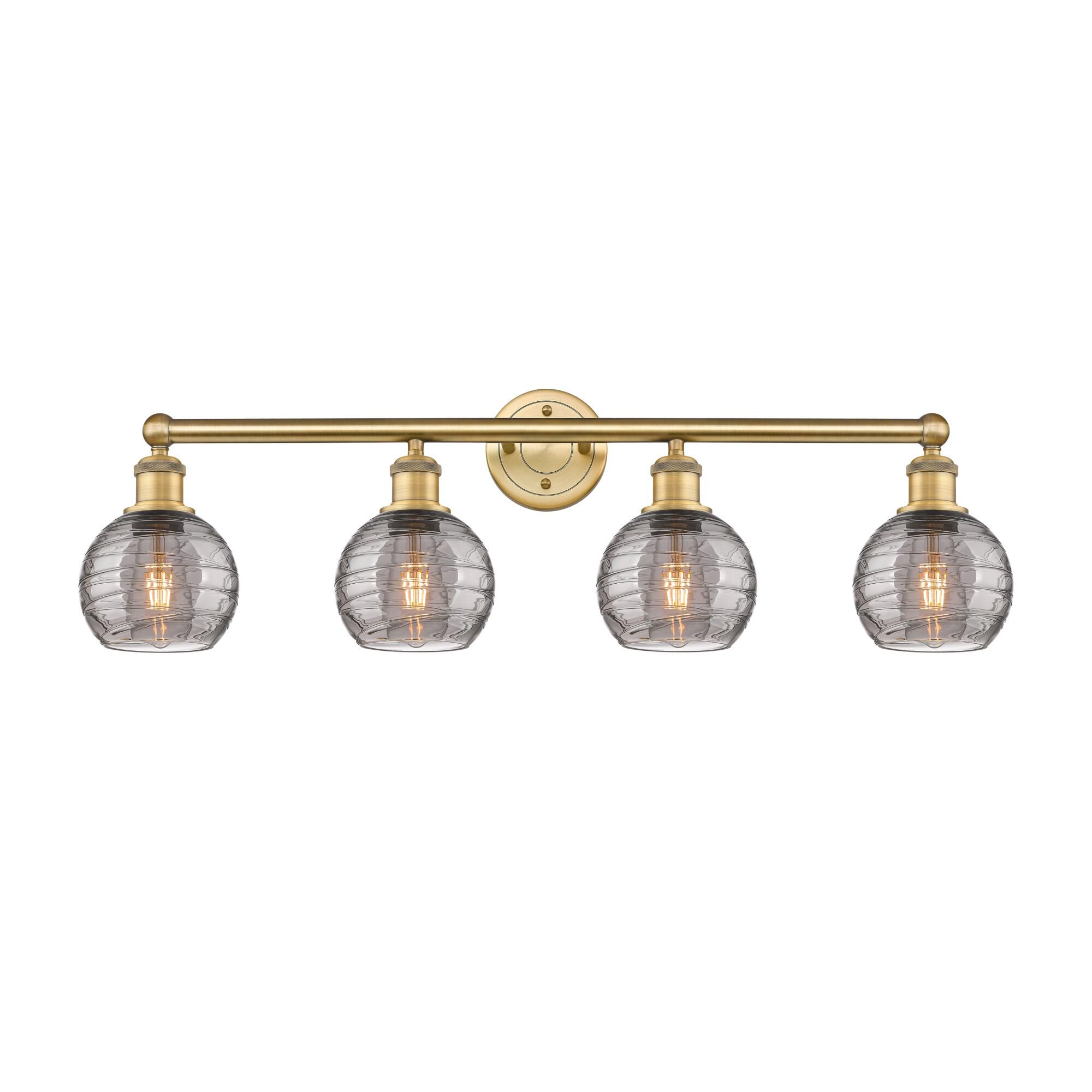 Bruno Marashlian Athens Deco Swirl 33 Inch 4 Light Bath Vanity Light by Innovations Lighting