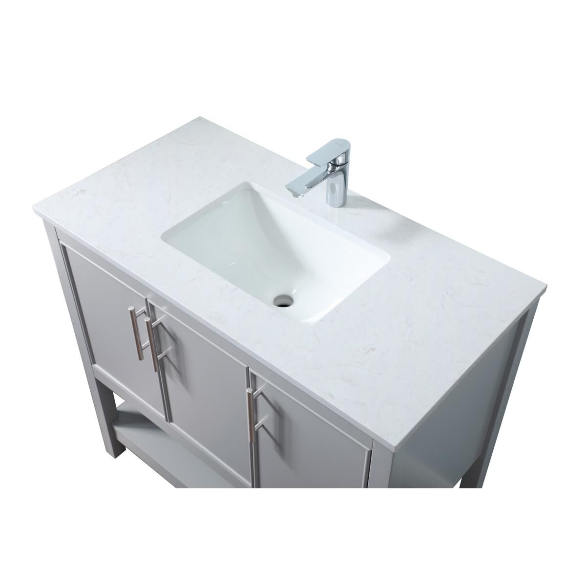 Shown in Grey finish