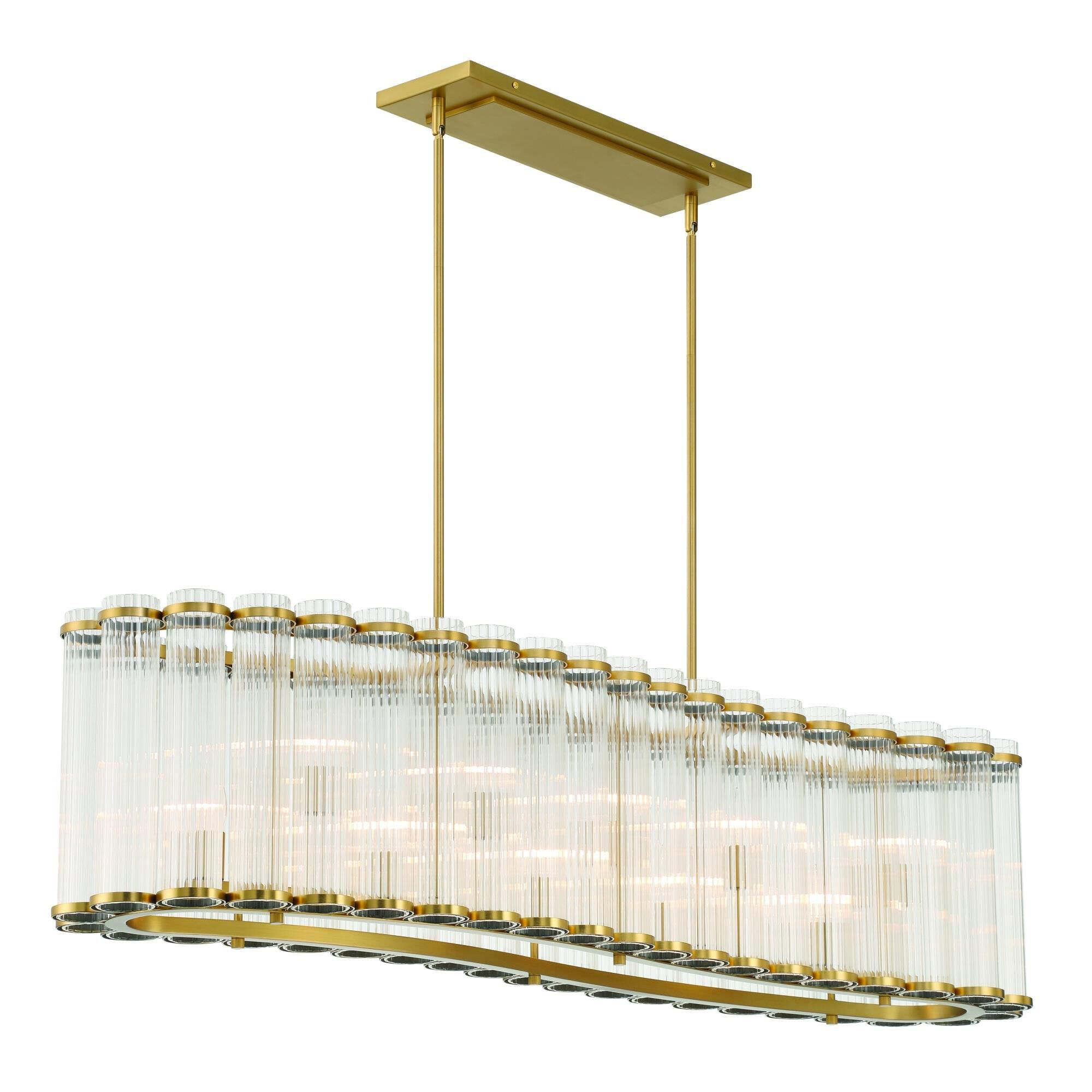 Glasbury Medium Linear Chandelier,