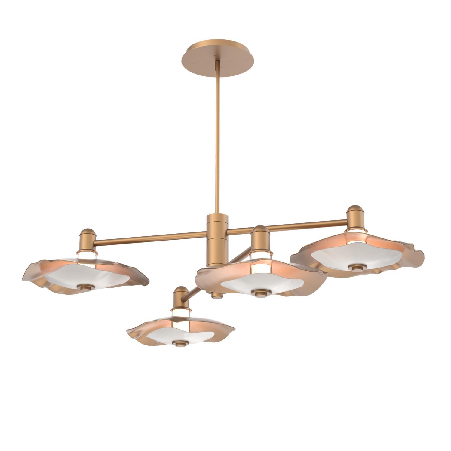 Shown in Novel Brass finish and Salt White accent