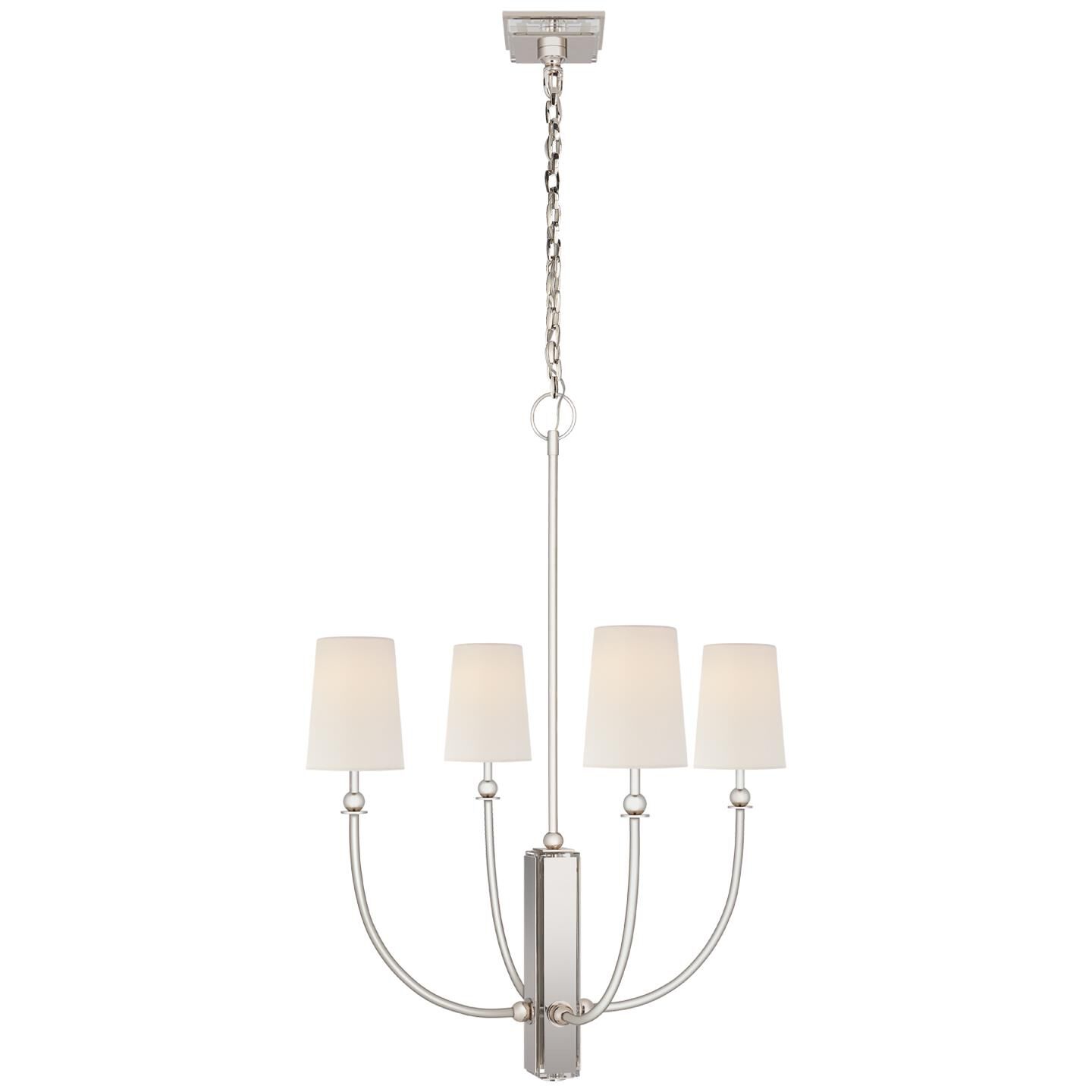 Thomas O'Brien Hulton 28 Inch 4 Light Chandelier by Visual Comfort Signature Collection